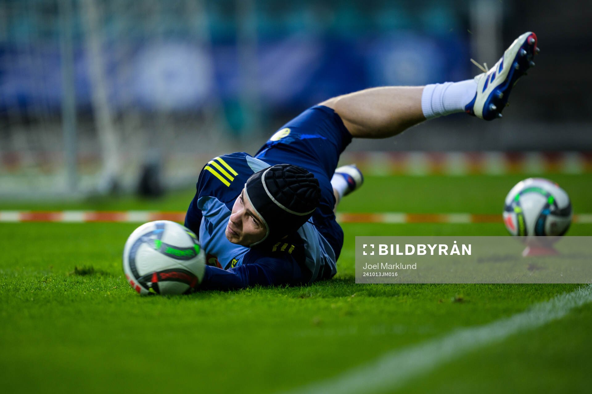 Goalkeeper Jacob Widell Zetterström of the Swedish men's