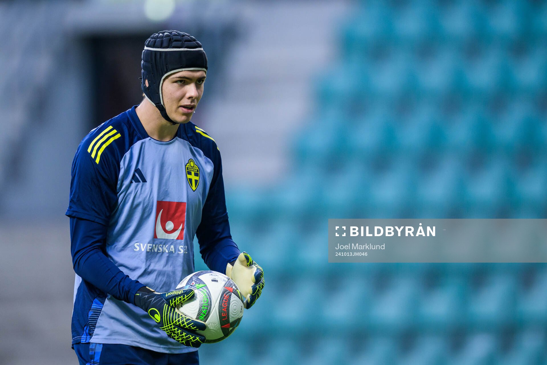 Goalkeeper Jacob Widell Zetterström of the Swedish men's