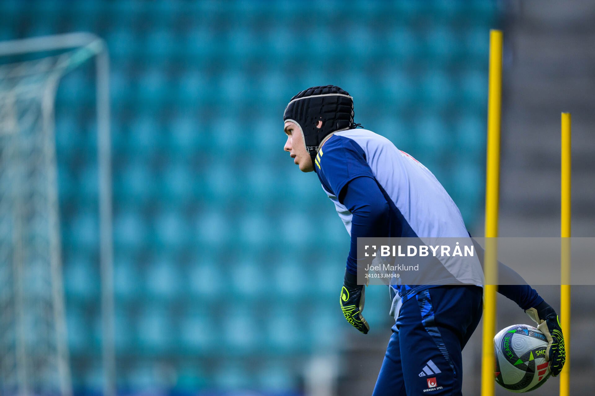 Goalkeeper Jacob Widell Zetterström of the Swedish men's