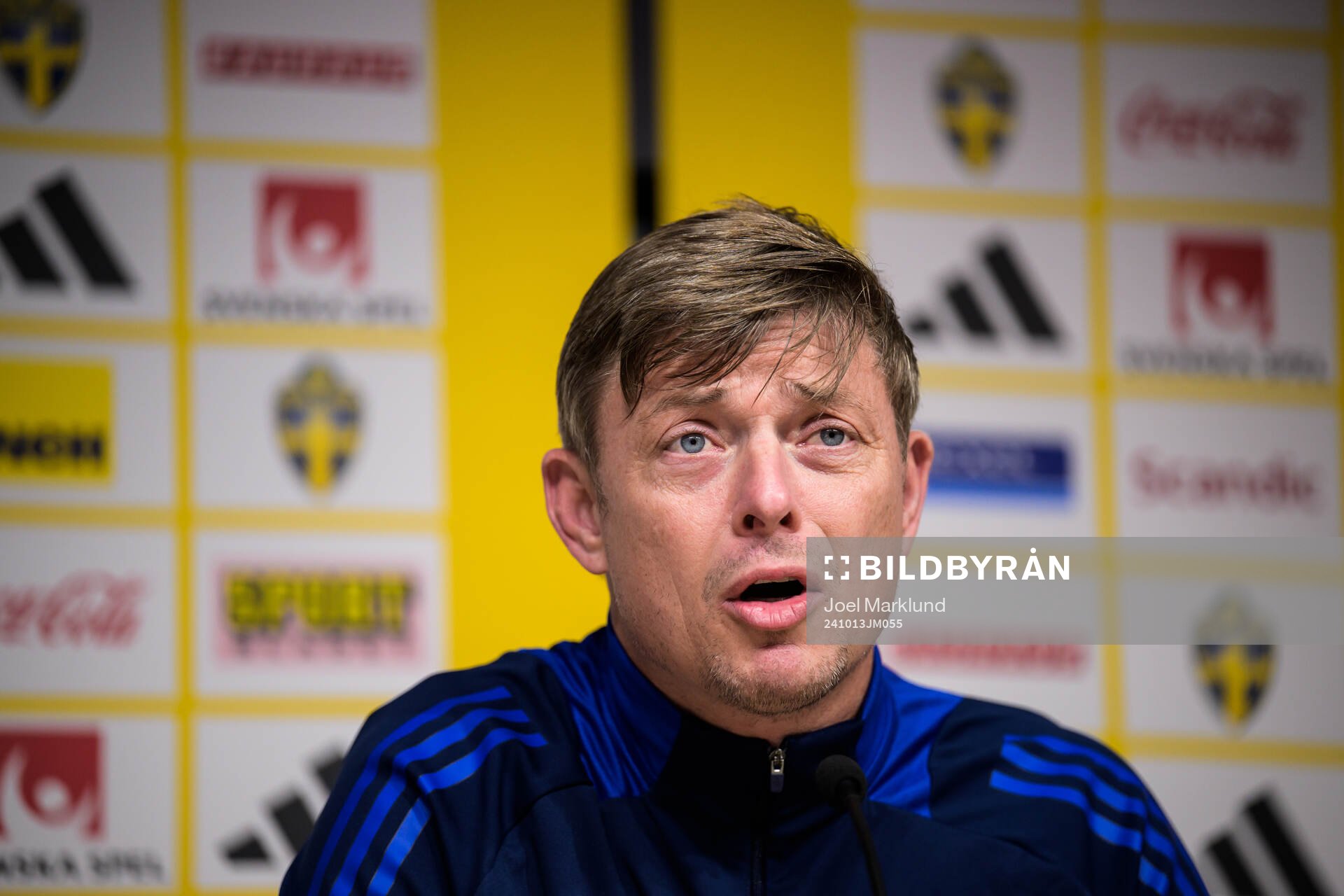 Head coach Jon Dahl Tomasson of the Swedish men's national