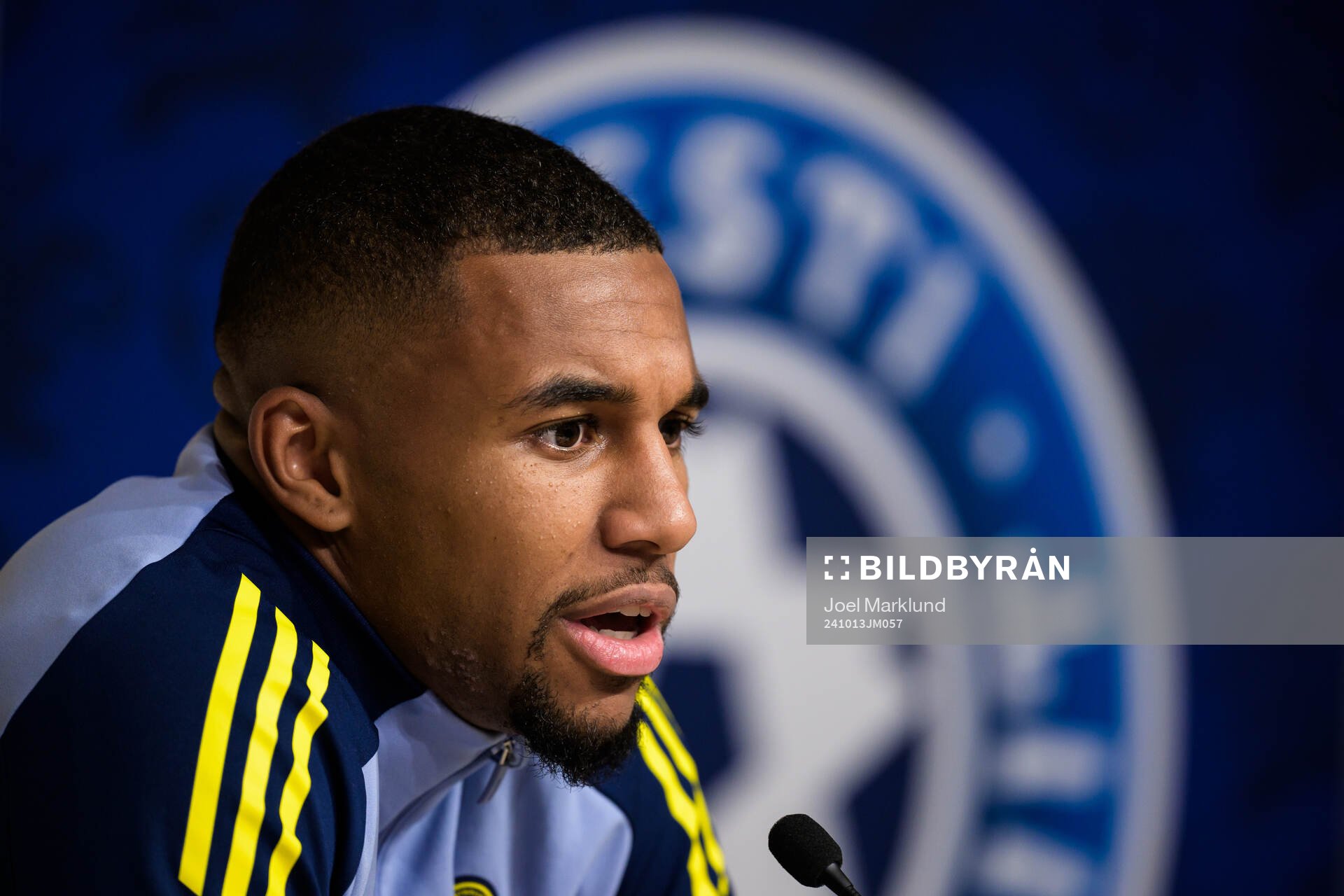 Isak Hien of the Swedish men's national football team