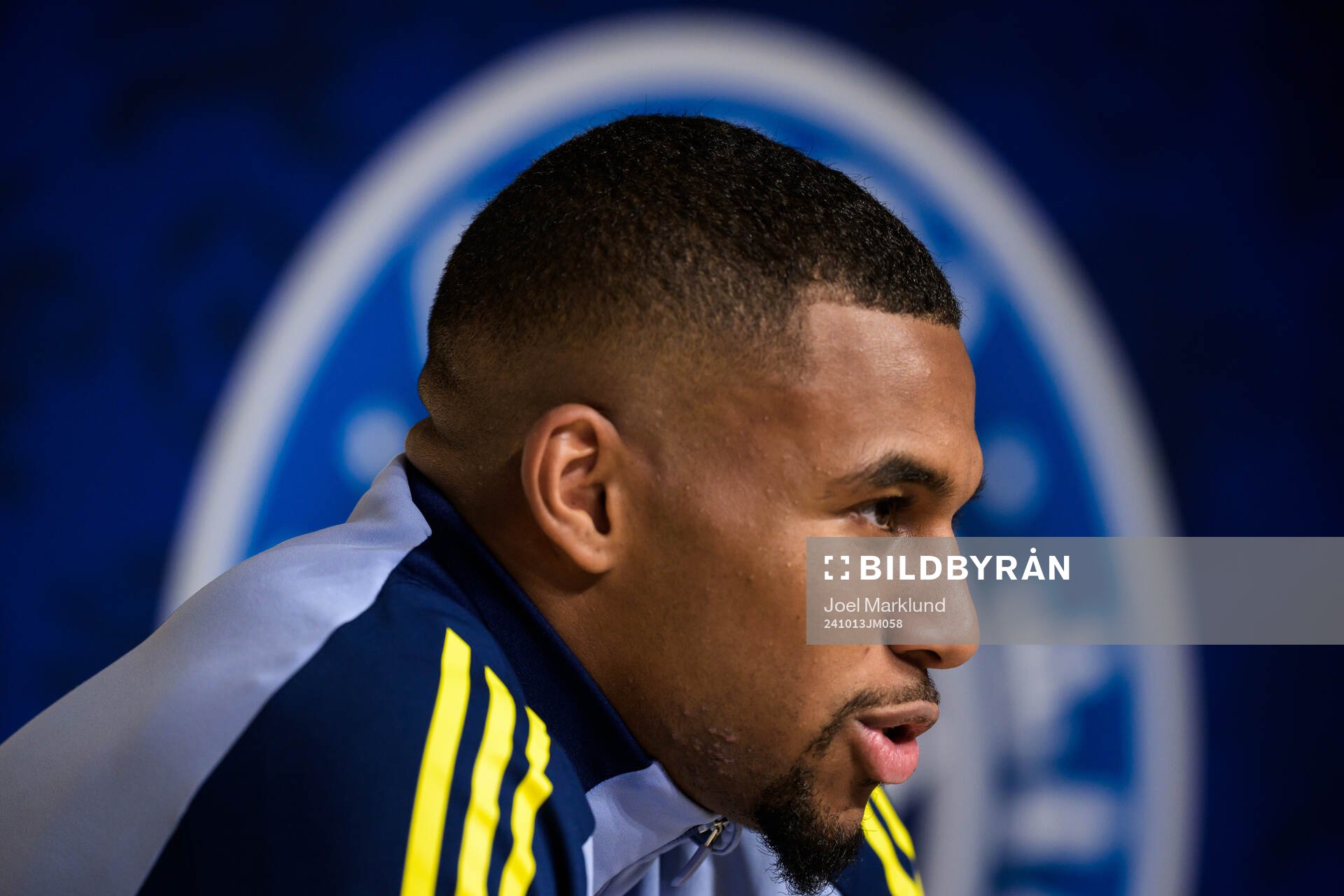 Isak Hien of the Swedish men's national football team