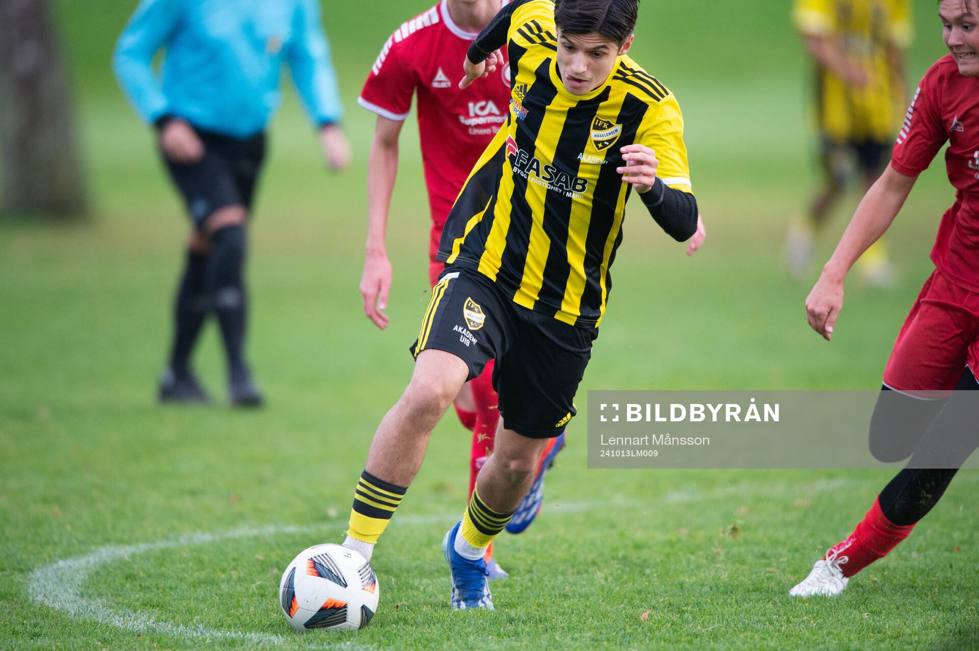 IFK Hässleholms Leon Shala i matchen i U19 mellan IFK