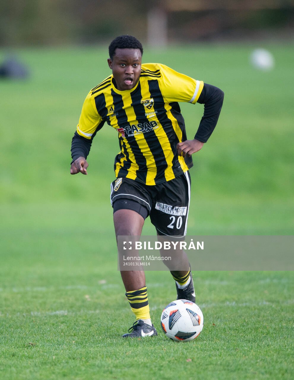 IFK Hässleholms Joshua Mpoze i matchen i U19 mellan IFK