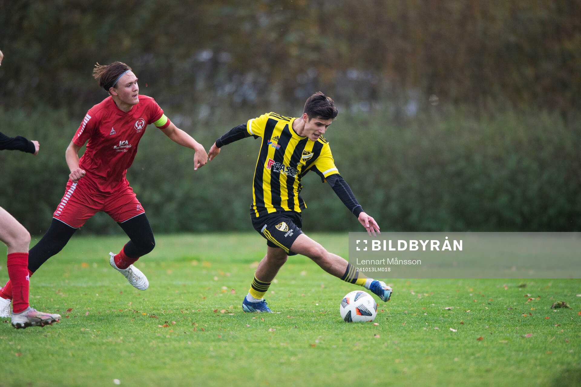 IFK Hässleholms Leon Shala i matchen i U19 mellan IFK