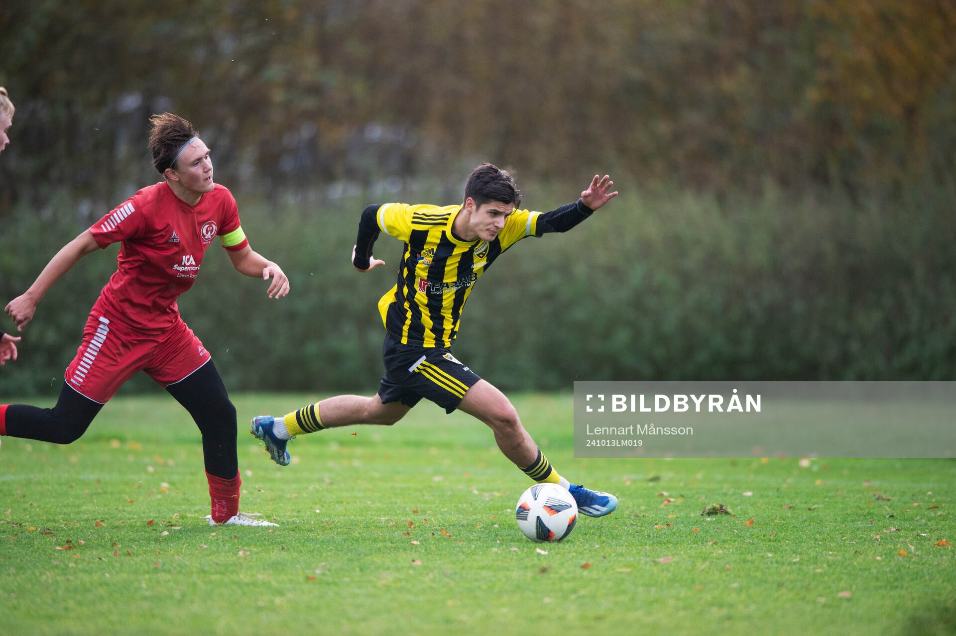 IFK Hässleholms Leon Shala i matchen i U19 mellan IFK