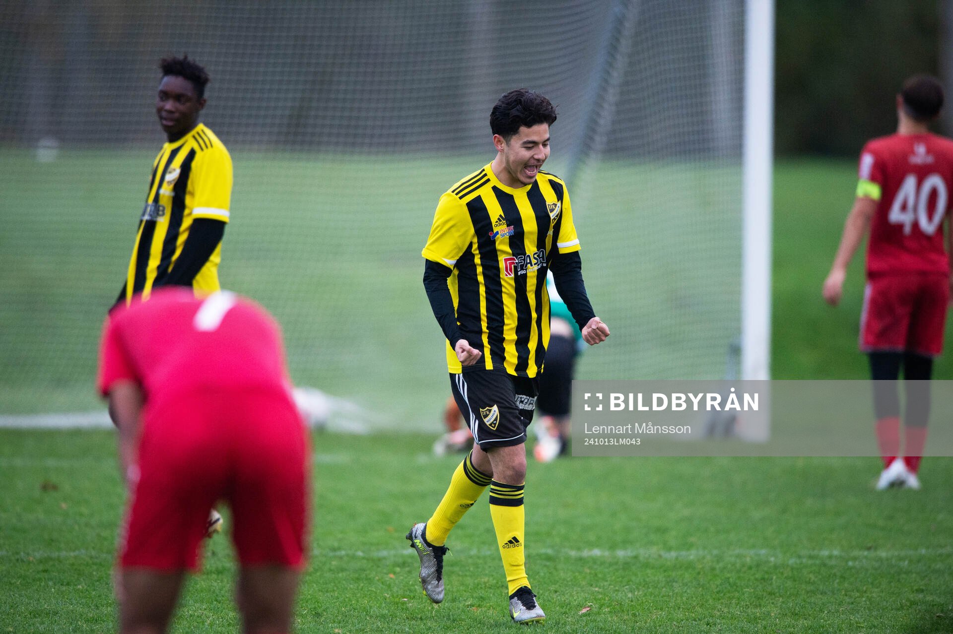 IFK Hässleholms Ali Reza Nasari jublar