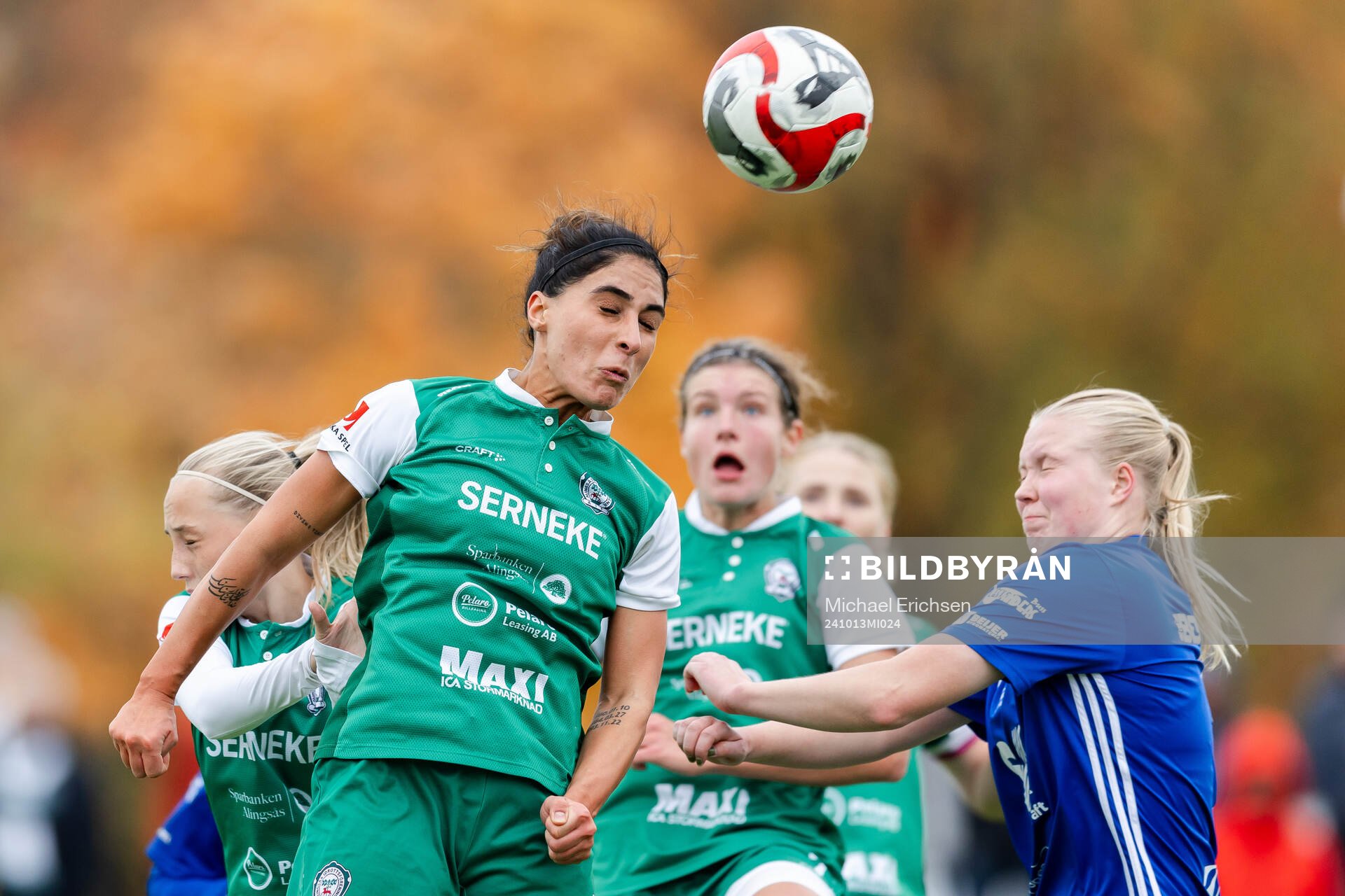Alingsås Parva Zarassi gör 2-0 under fotbollsmatchen i Elitettan mellan Alingsås och Sunnanå den 13 oktober 2024 i Alingsås. 