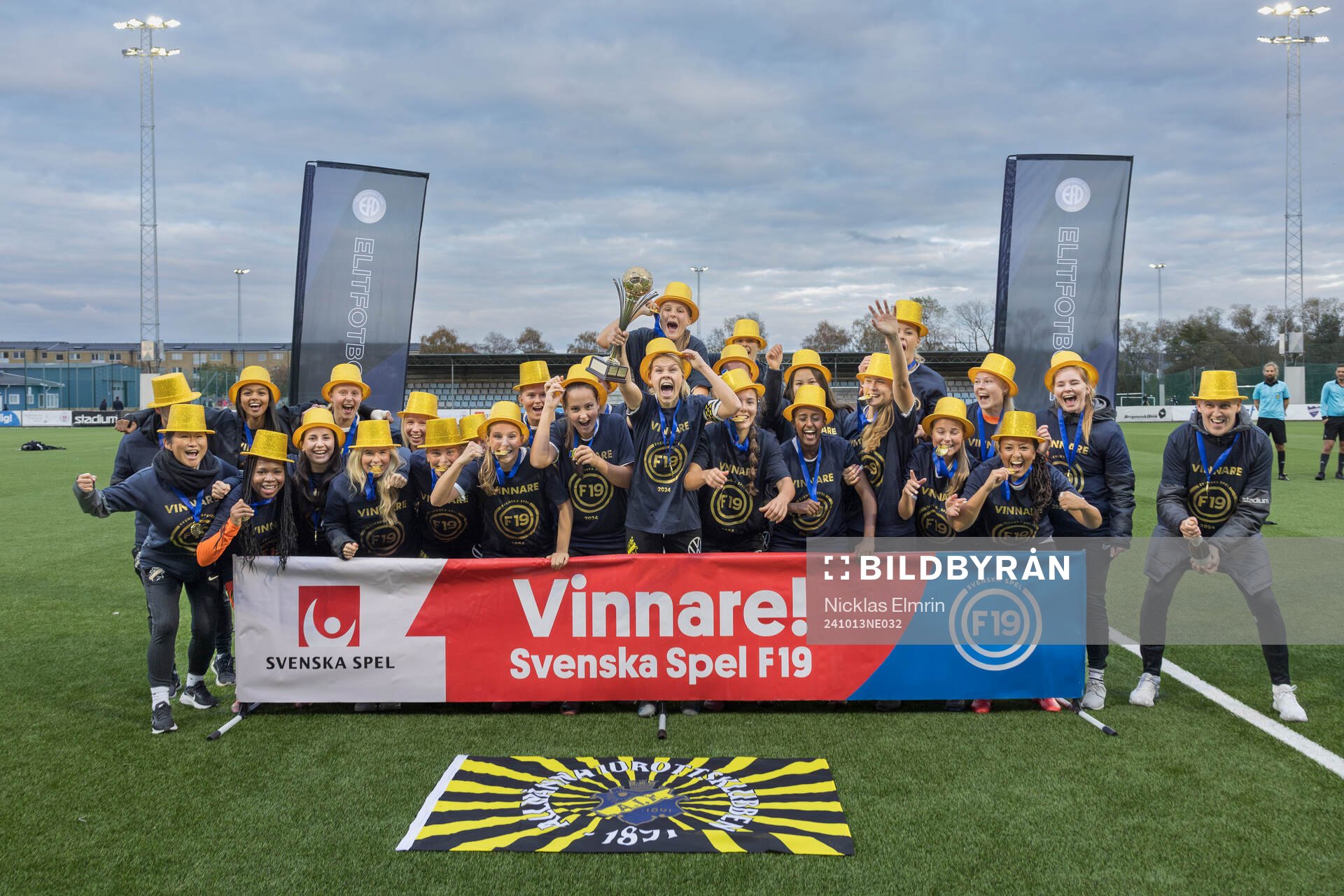 AIK F19 svenska mästare 2024