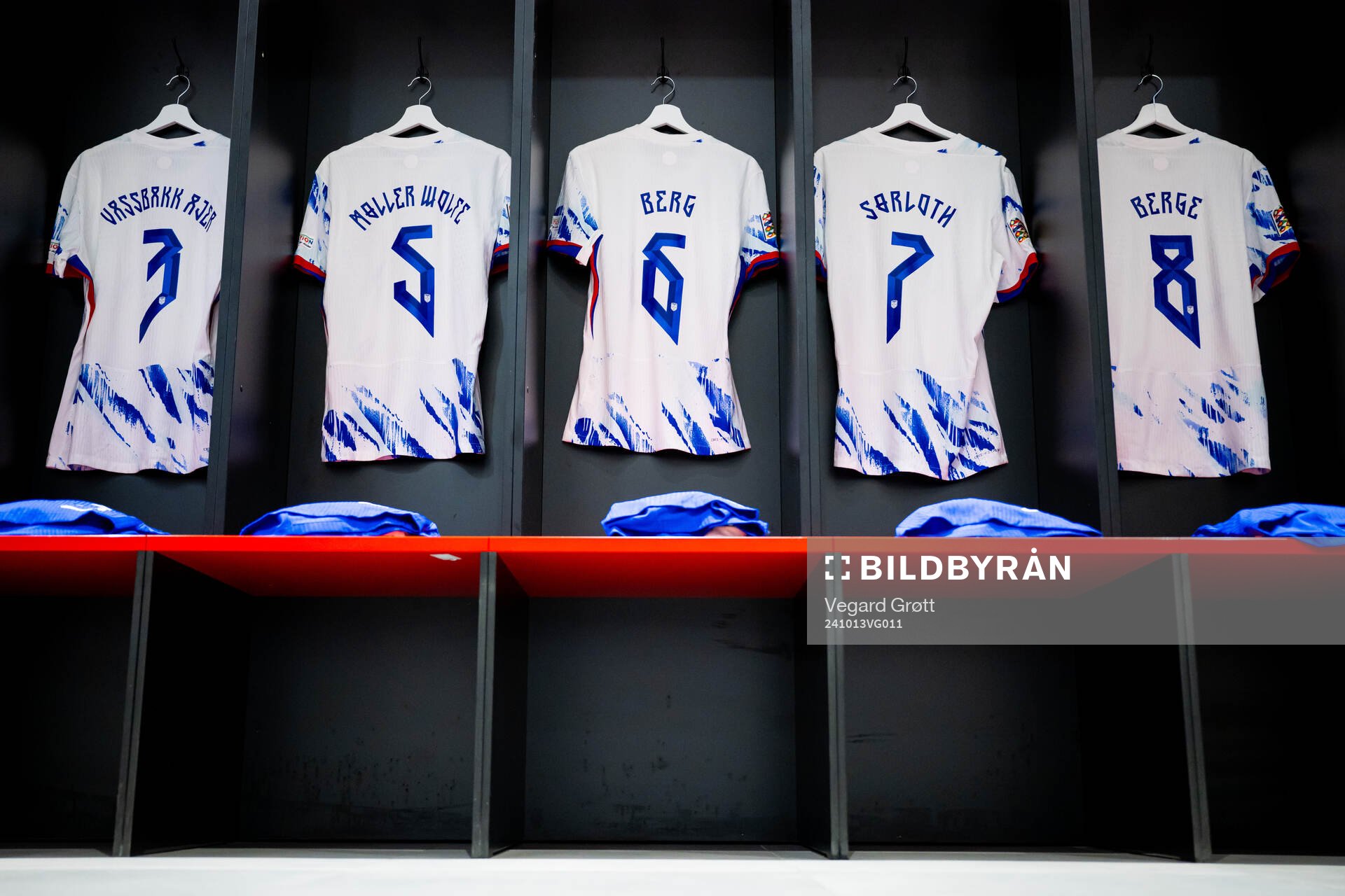 The kits of Kristoffer Ajer, David Møller Wolfe, Patrick