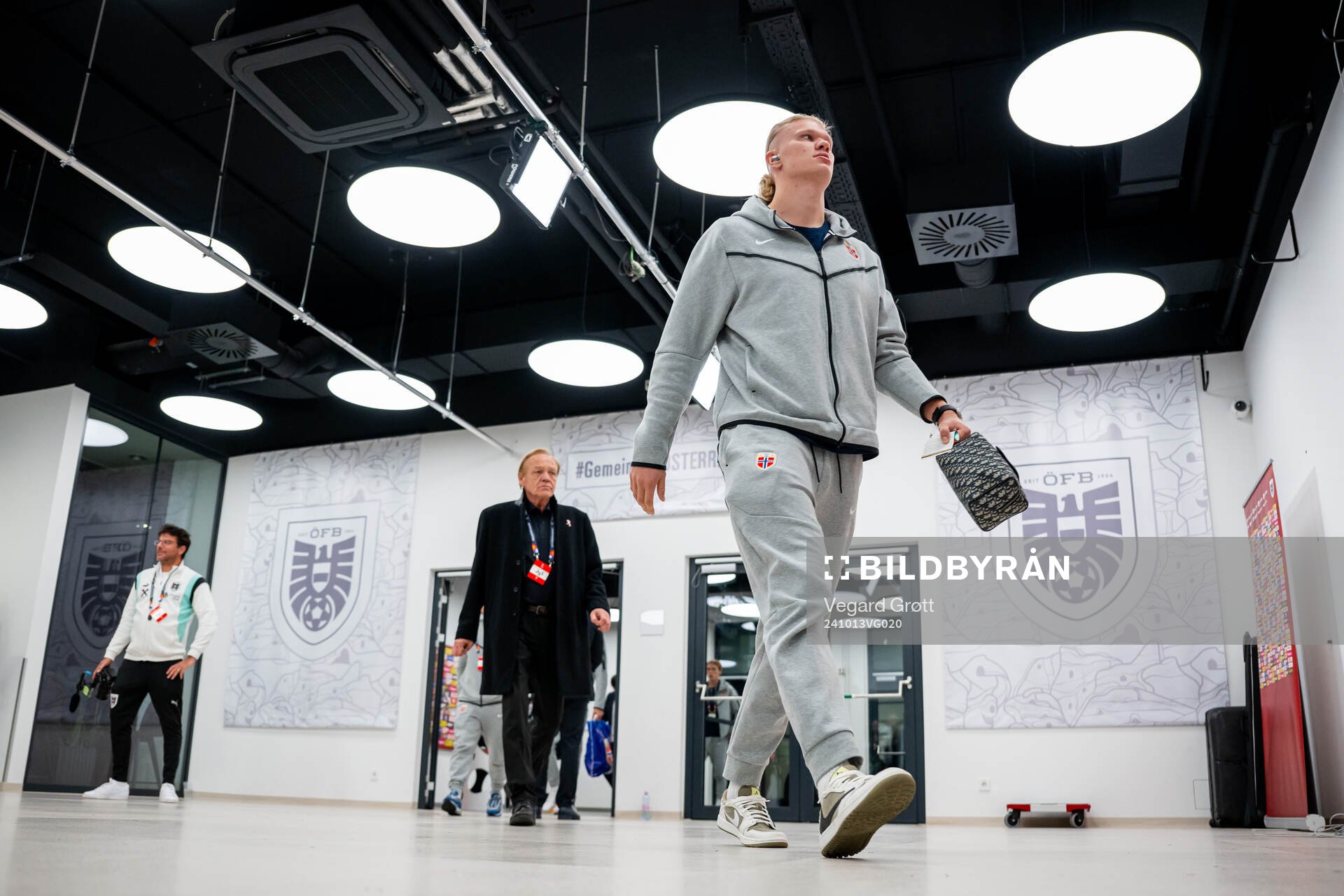 Erling Braut Haaland of Norway arrives