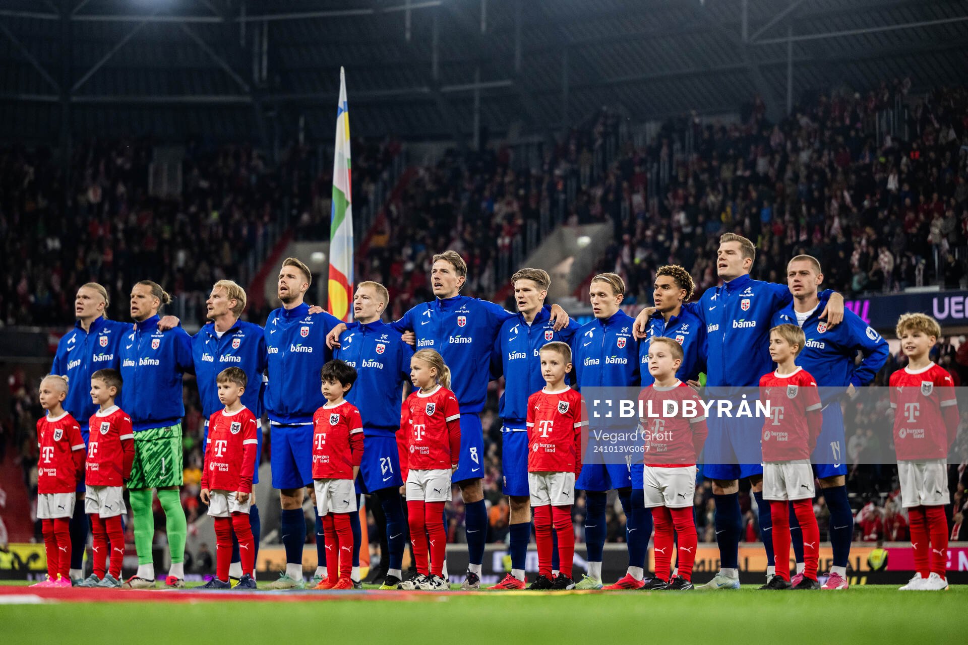 Erling Braut Haaland, goalkeeper Ørjan Håskjold Nyland,