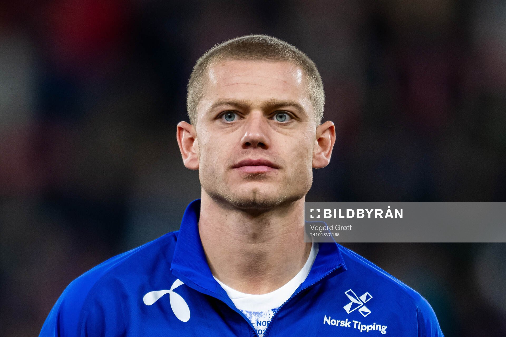 Julian Ryerson of Norway line up
