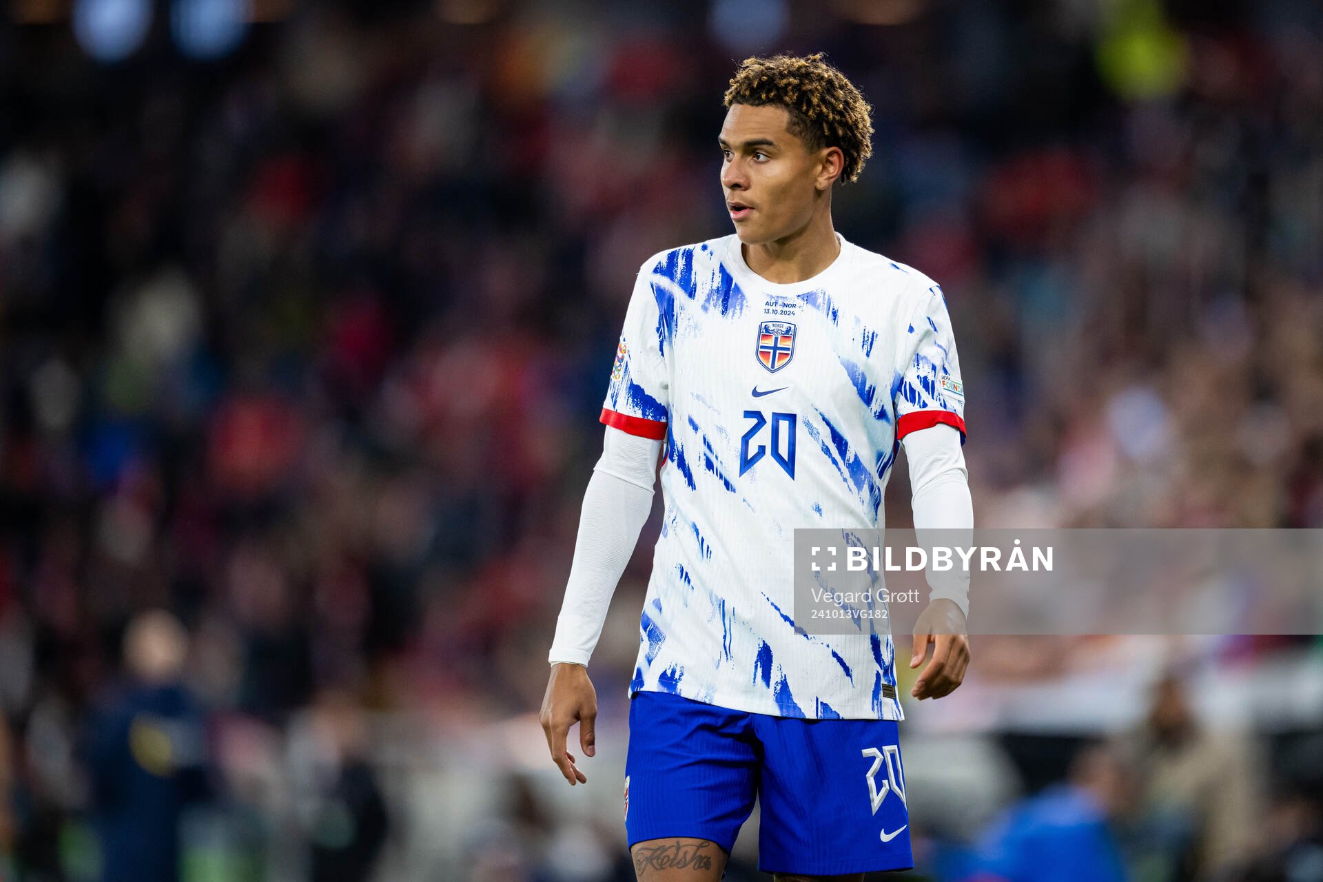 Antonio Nusa of Norway