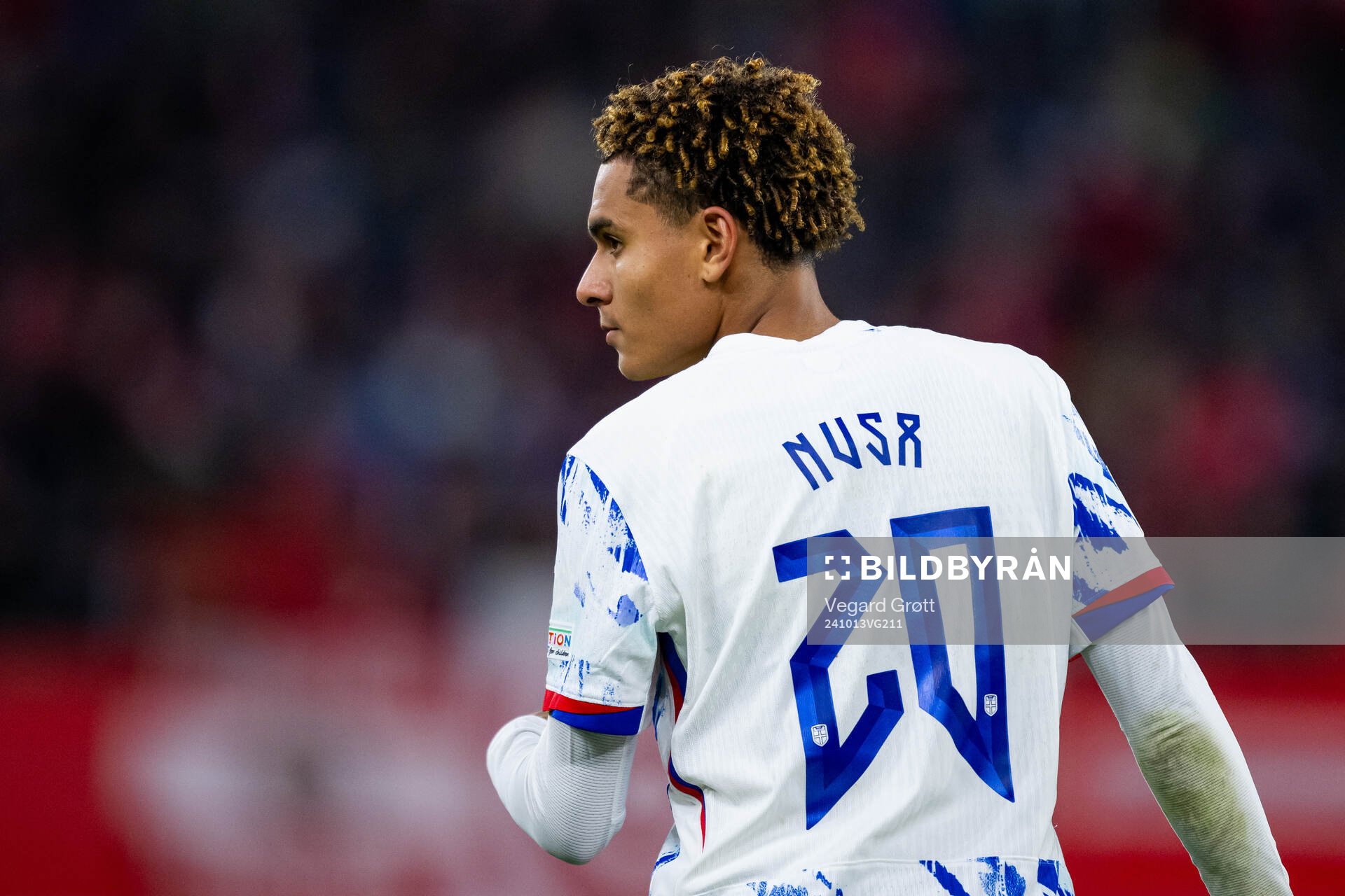 Antonio Nusa of Norway