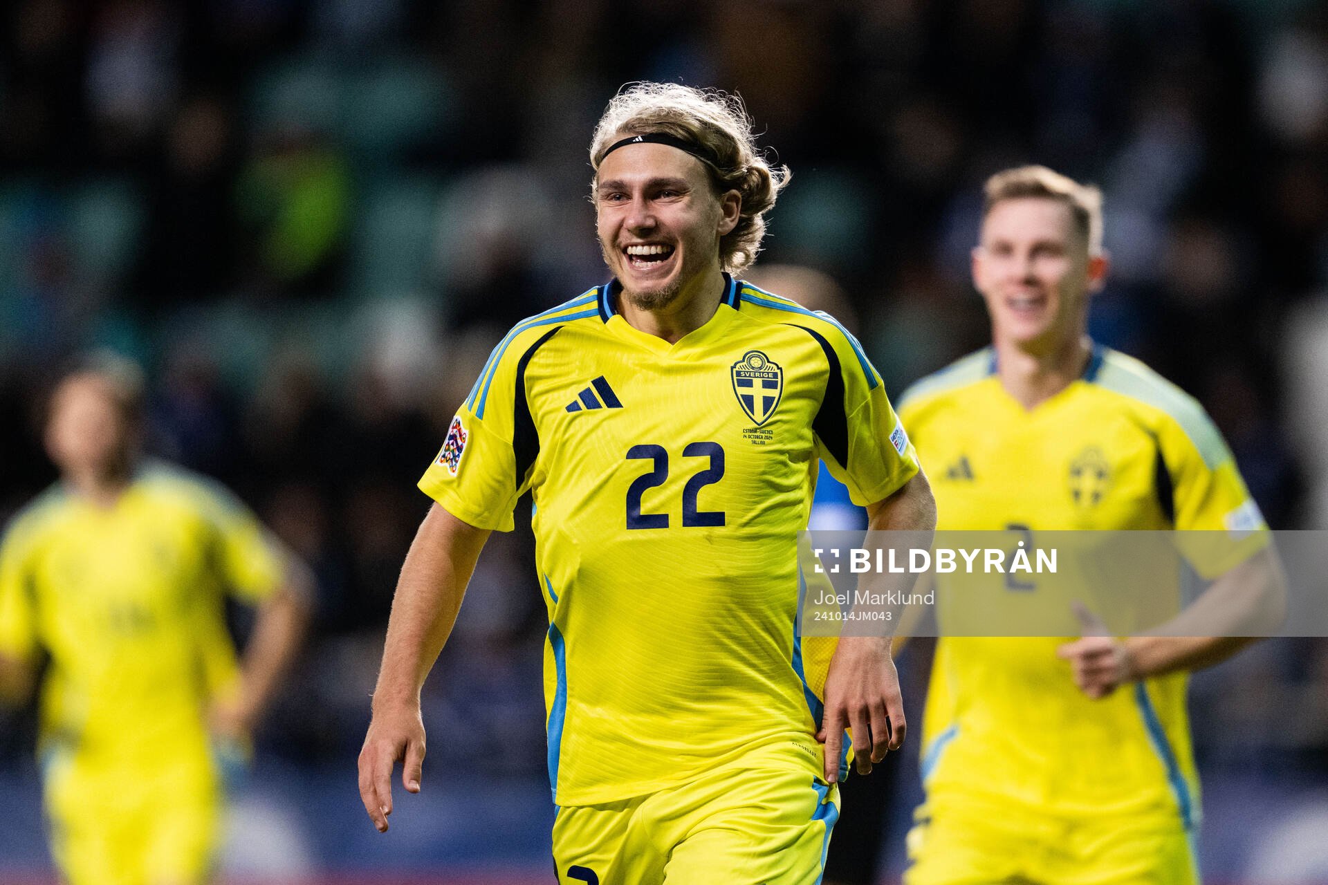 Sebastian Nanasi of Sweden celebrates