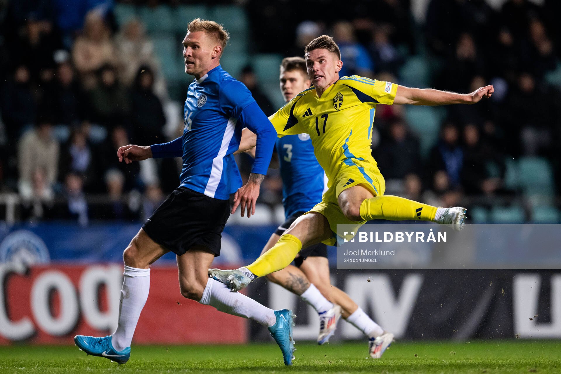 Viktor Gyökeres of Sweden during the Nations League football match between Estonia and Sweden on October 14, 2024 in Tallinn. 