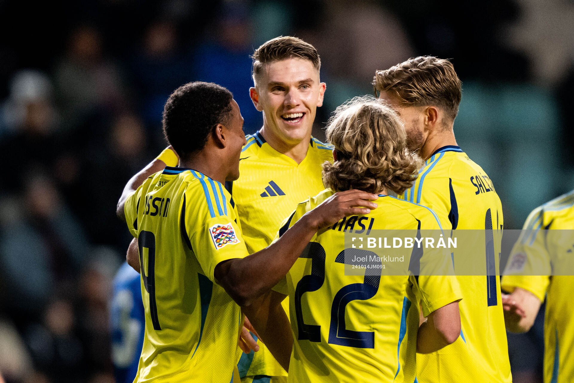 Niclas Eliasson, Viktor Gyökeres, Sebastian Nanasi and