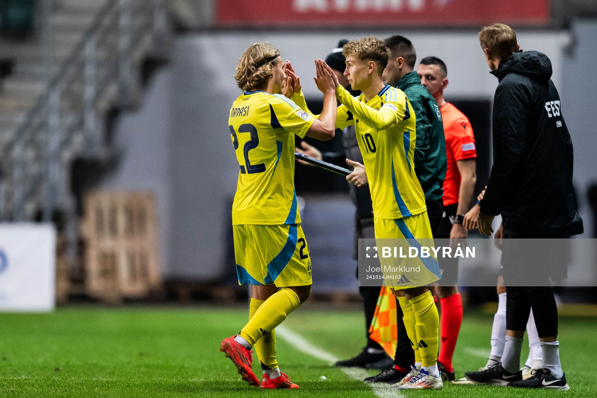 Sebastian Nanasi and Hugo Bolin of Sweden
