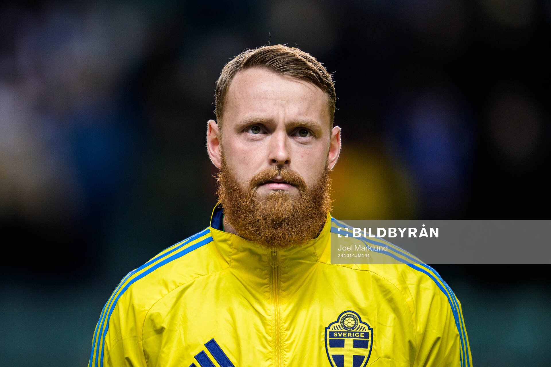Goalkeeper Viktor Johansson of Sweden