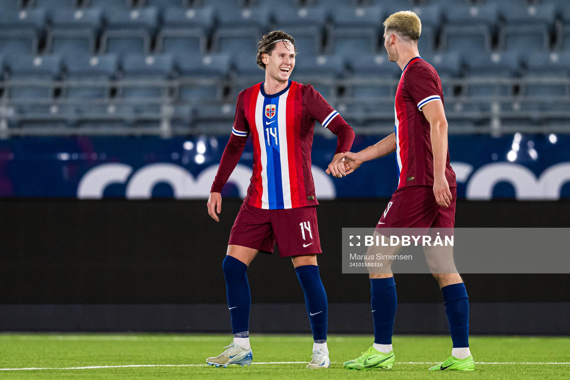 Lasse Nordås of Norway celebrates