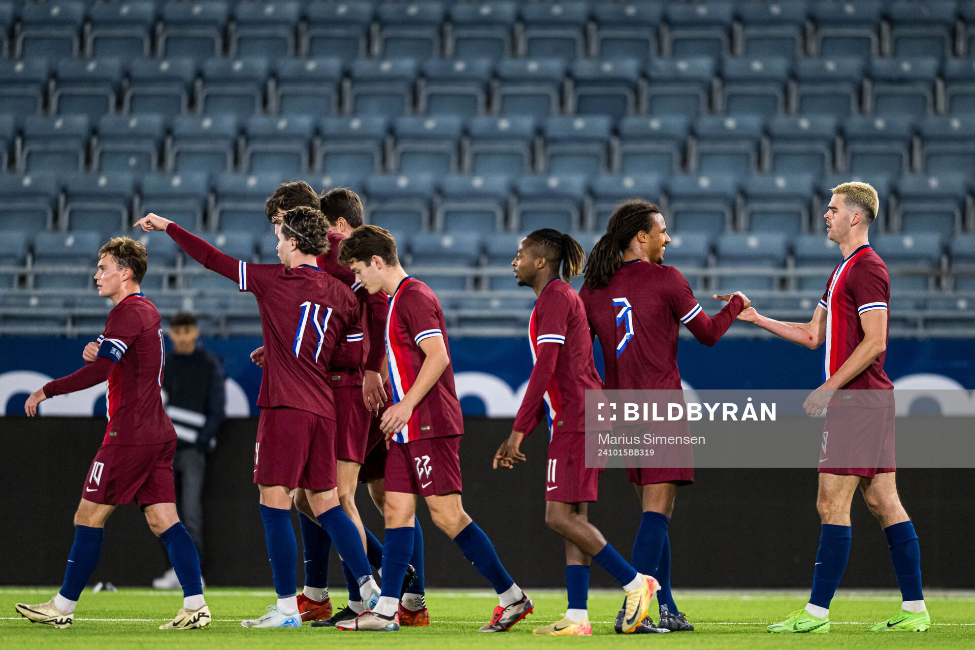 Lasse Nordås of Norway celebrates
