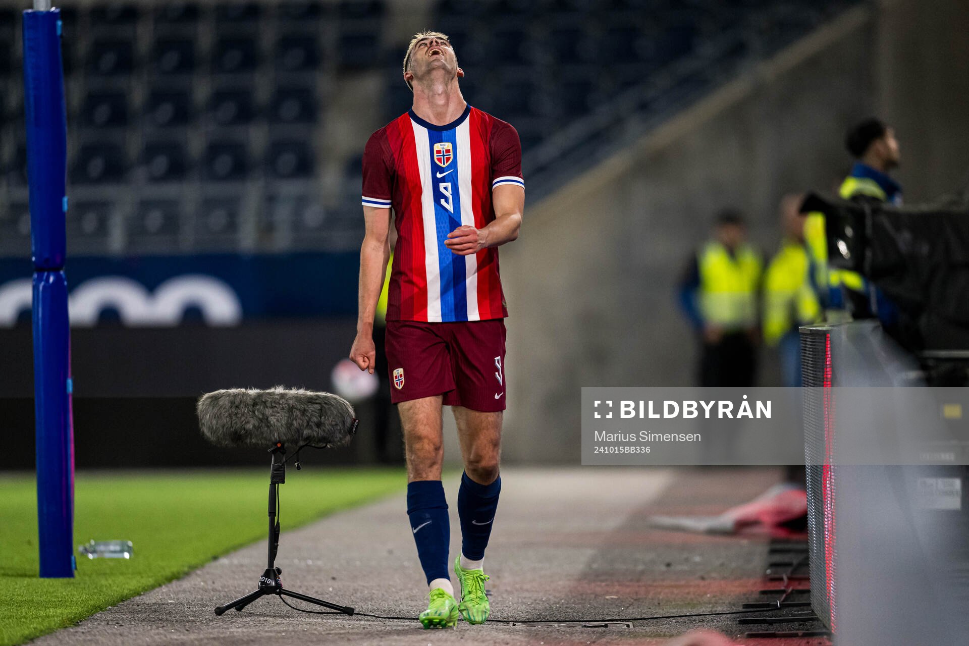Lasse Nordås of Norway looks dejected