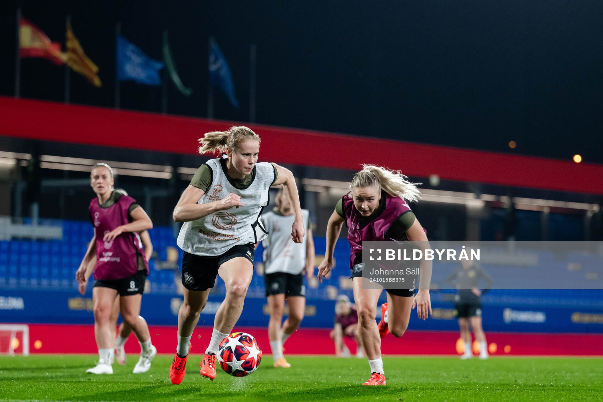 Julie Blakstad and Anna Jøsendal of Hammarby