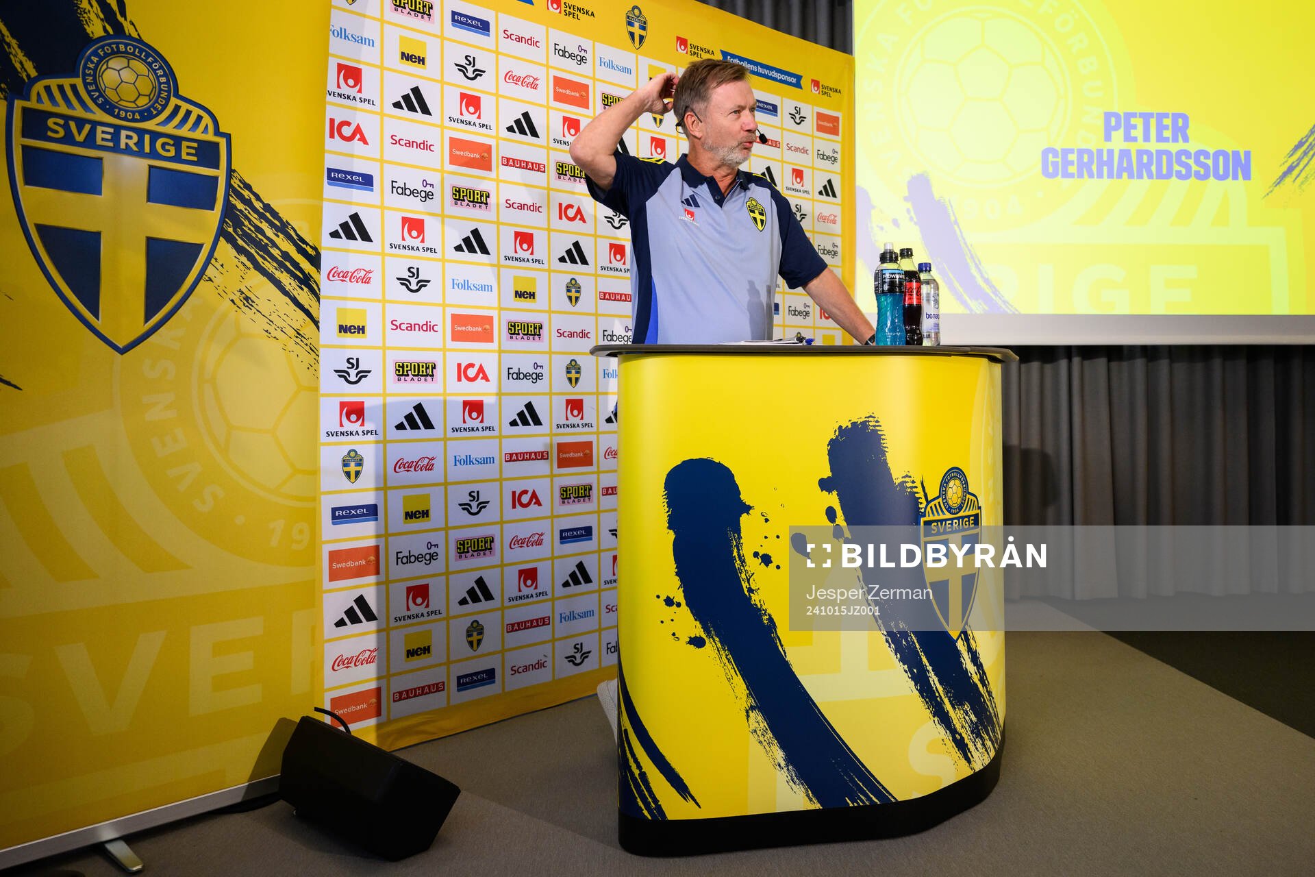 Head coach peter Gerhardsson of the Swedish women's