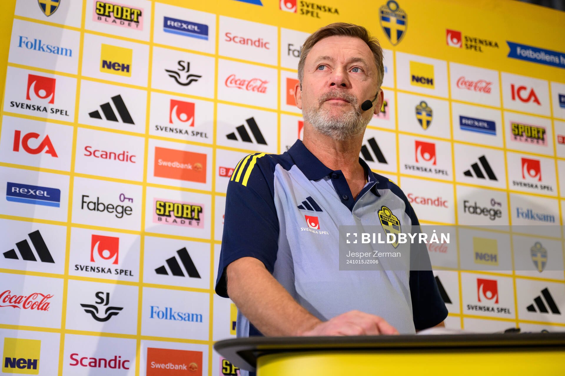 Head coach Peter Gerhardsson of the Swedish women's