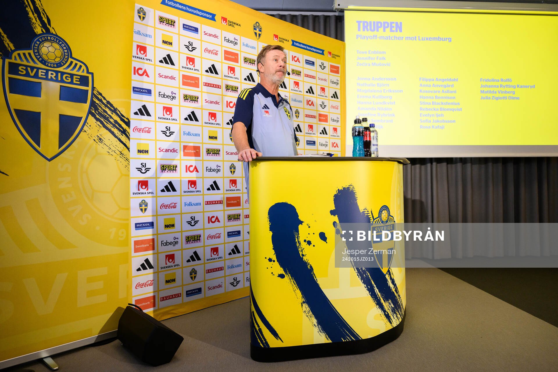 Head coach Peter Gerhardsson of the Swedish women's