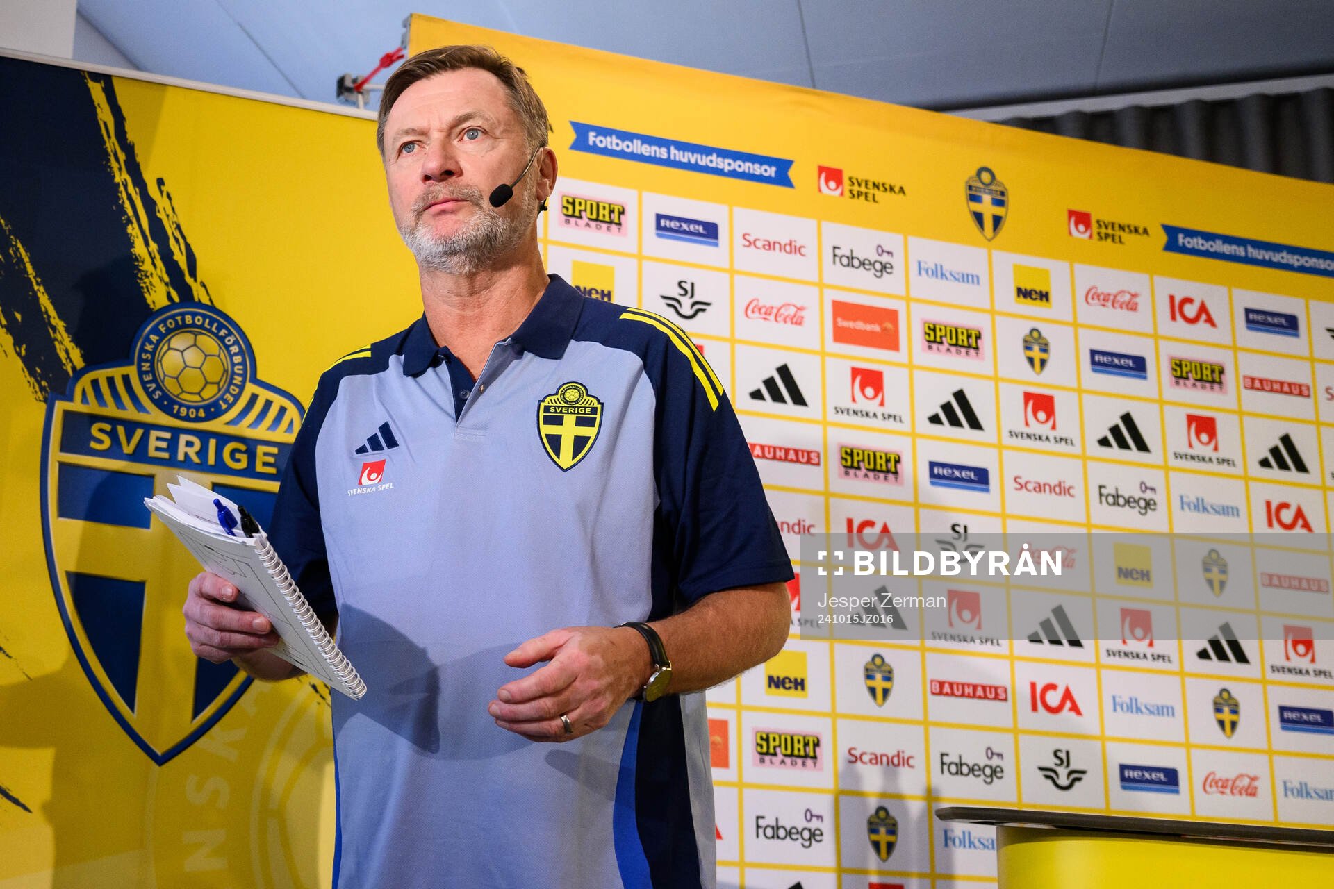 Head coach Peter Gerhardsson of the Swedish women's