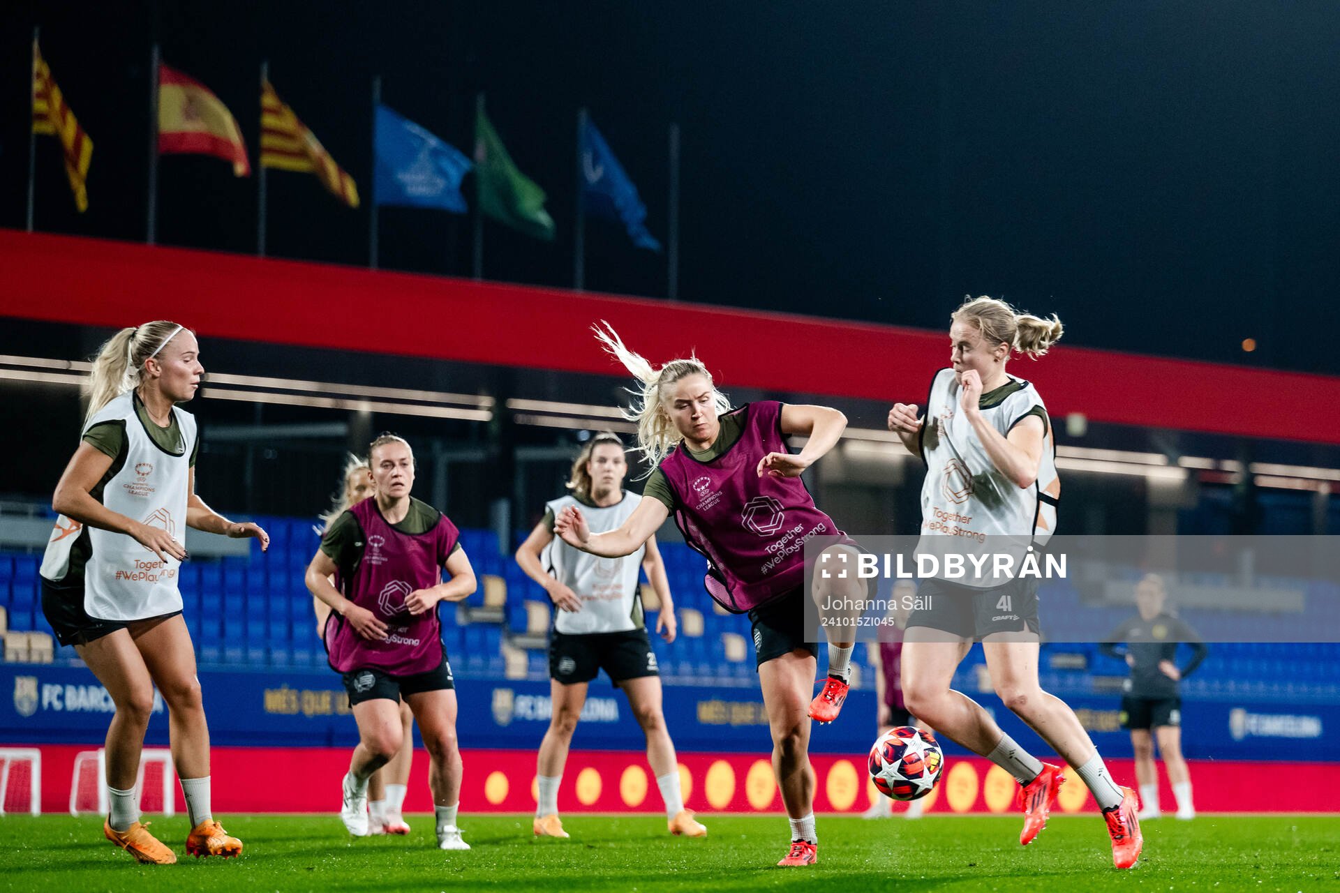 Anna Jøsendal and Julie Blakstad of Hammarby