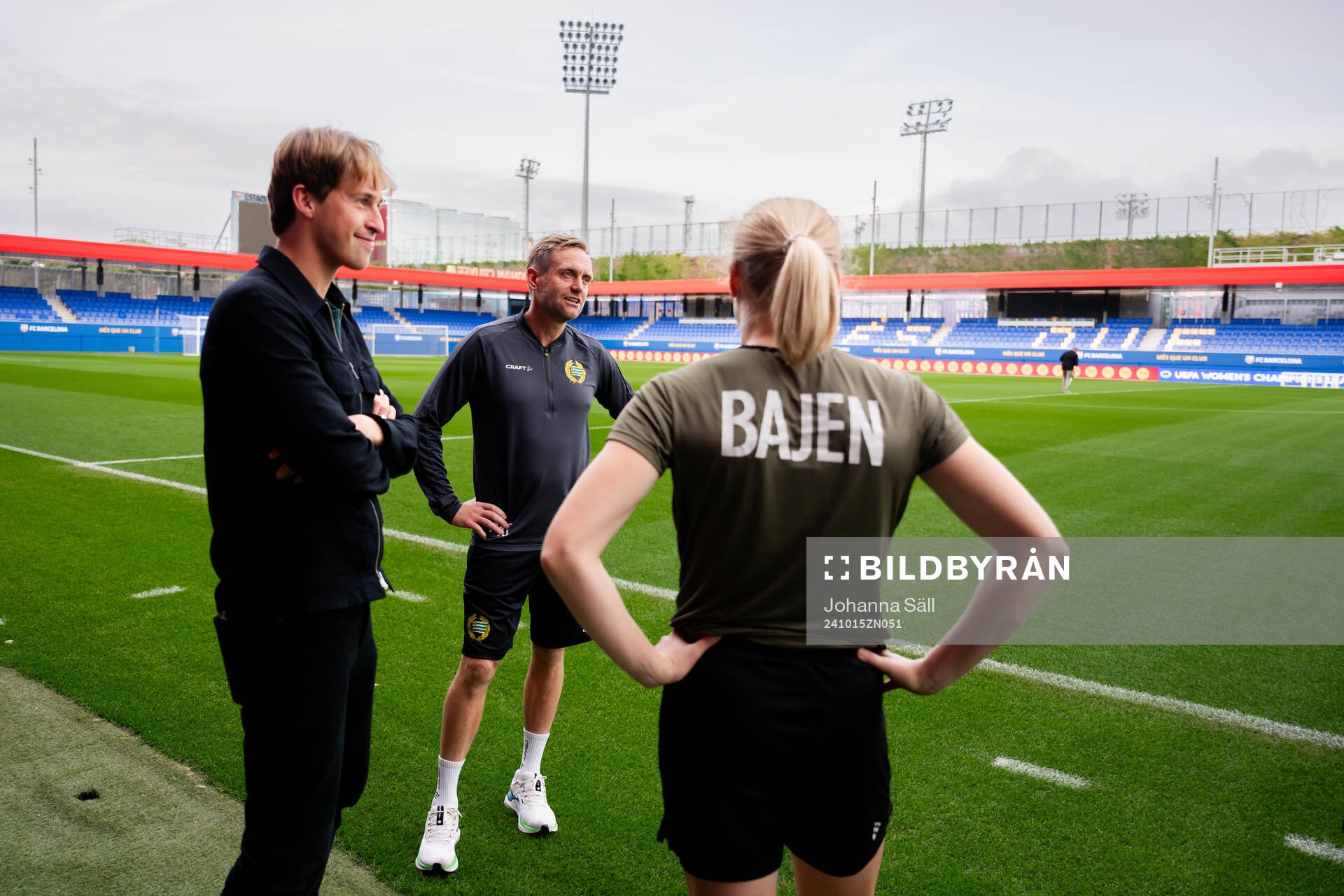 Head coach Martin Sjögren of Hammarby after a press conference on October 15, 2024 in Barcelona. 
