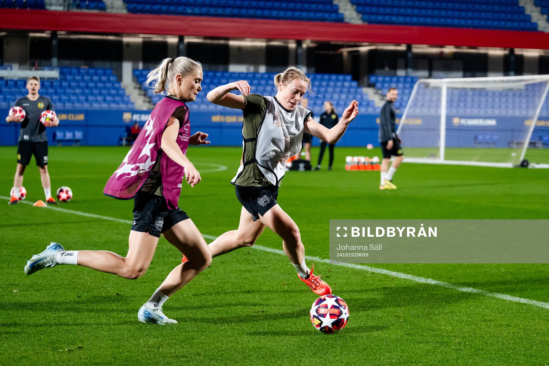 Alice Carlsson and Julie Blakstad of Hammarby