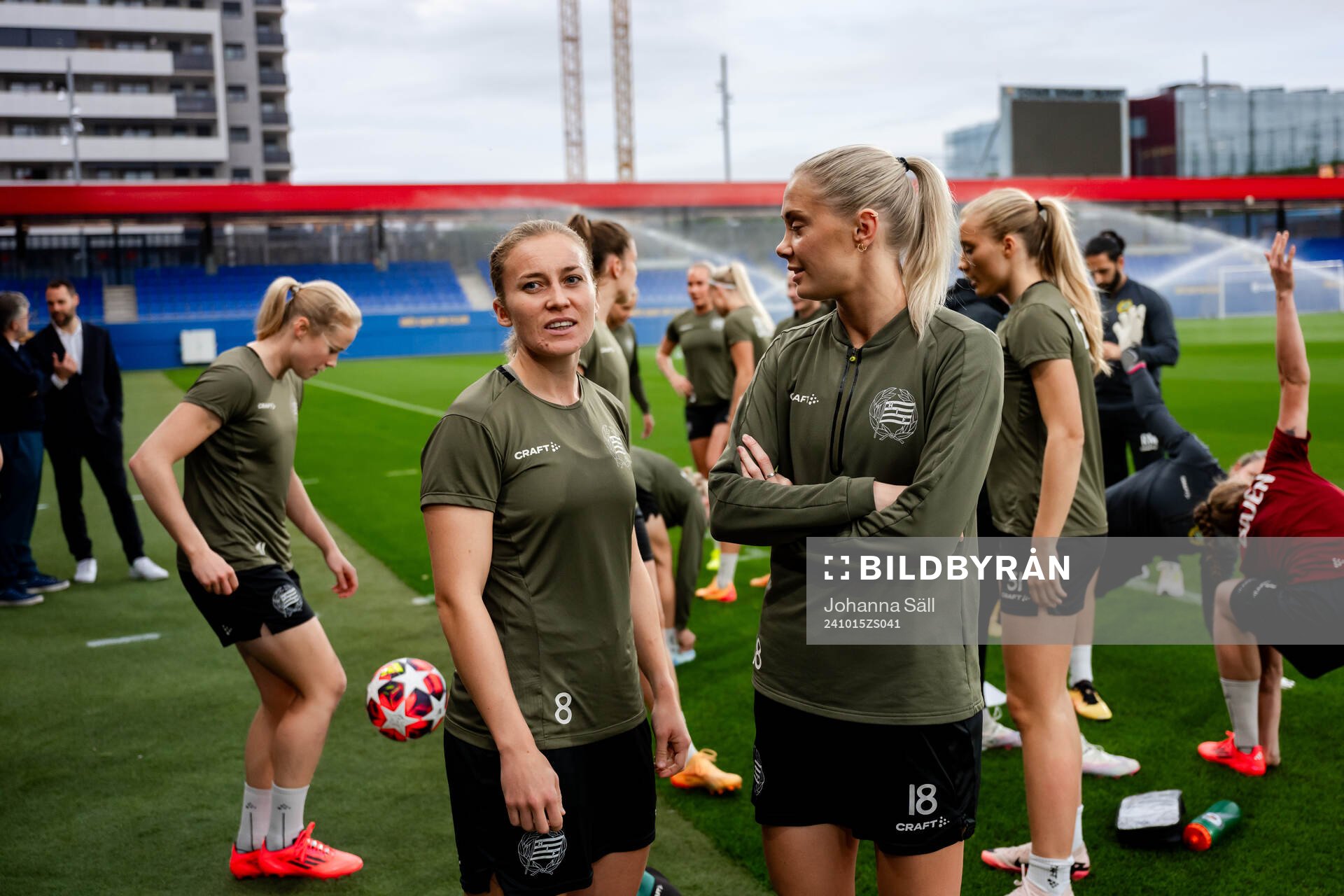Ellen Gibson and Alice Carlsson of Hammarby