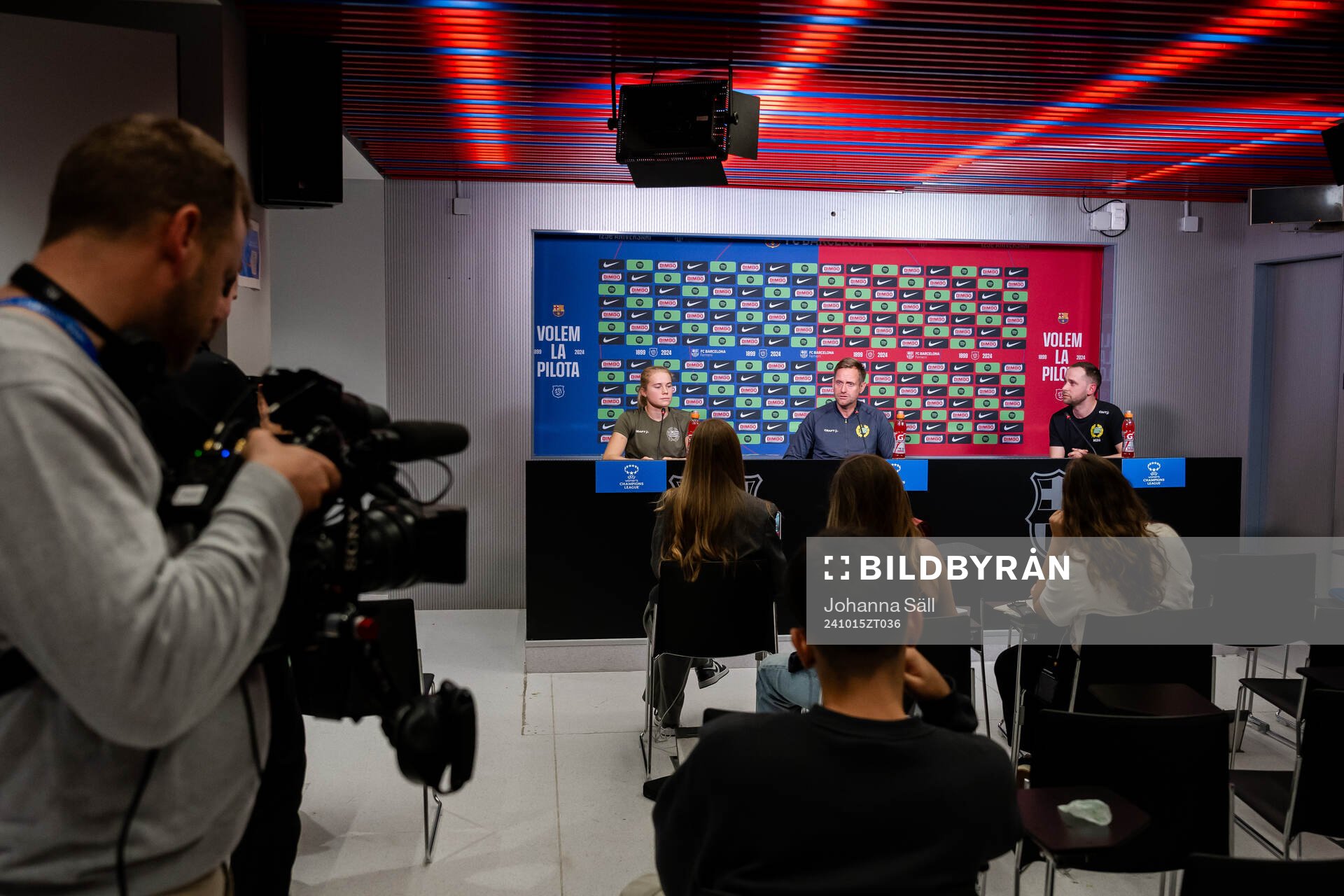 Julie Blakstad and Head coach Martin Sjögren of Hammarby