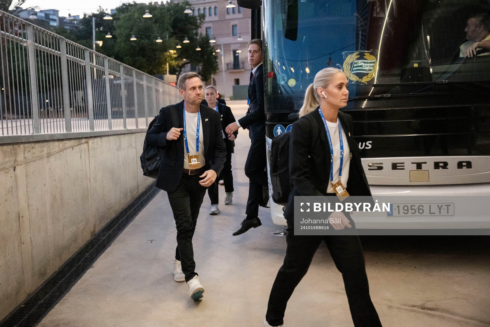 Head coach Martin Sjögren of Hammarby arrives