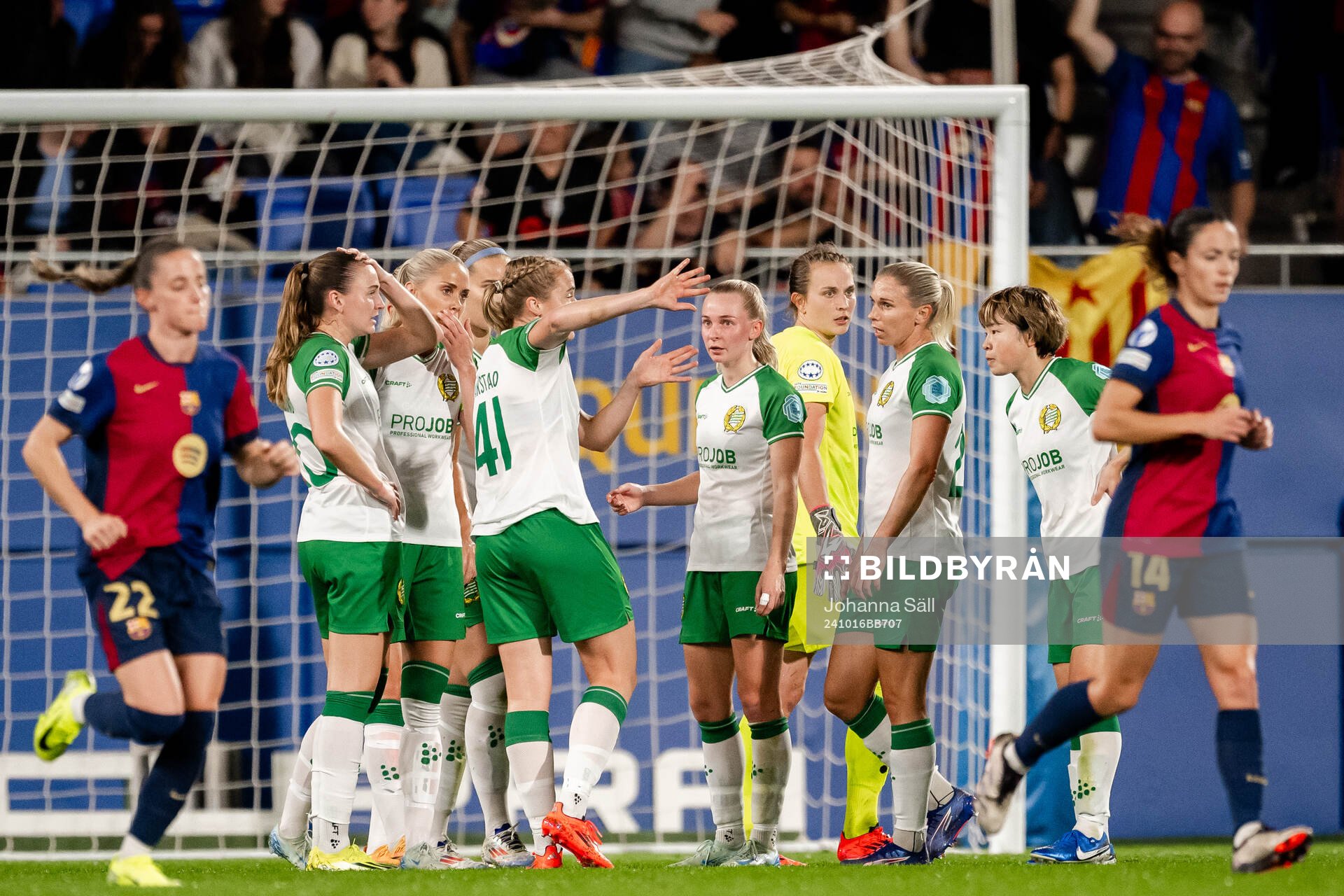 Players of Hammarby look dejected