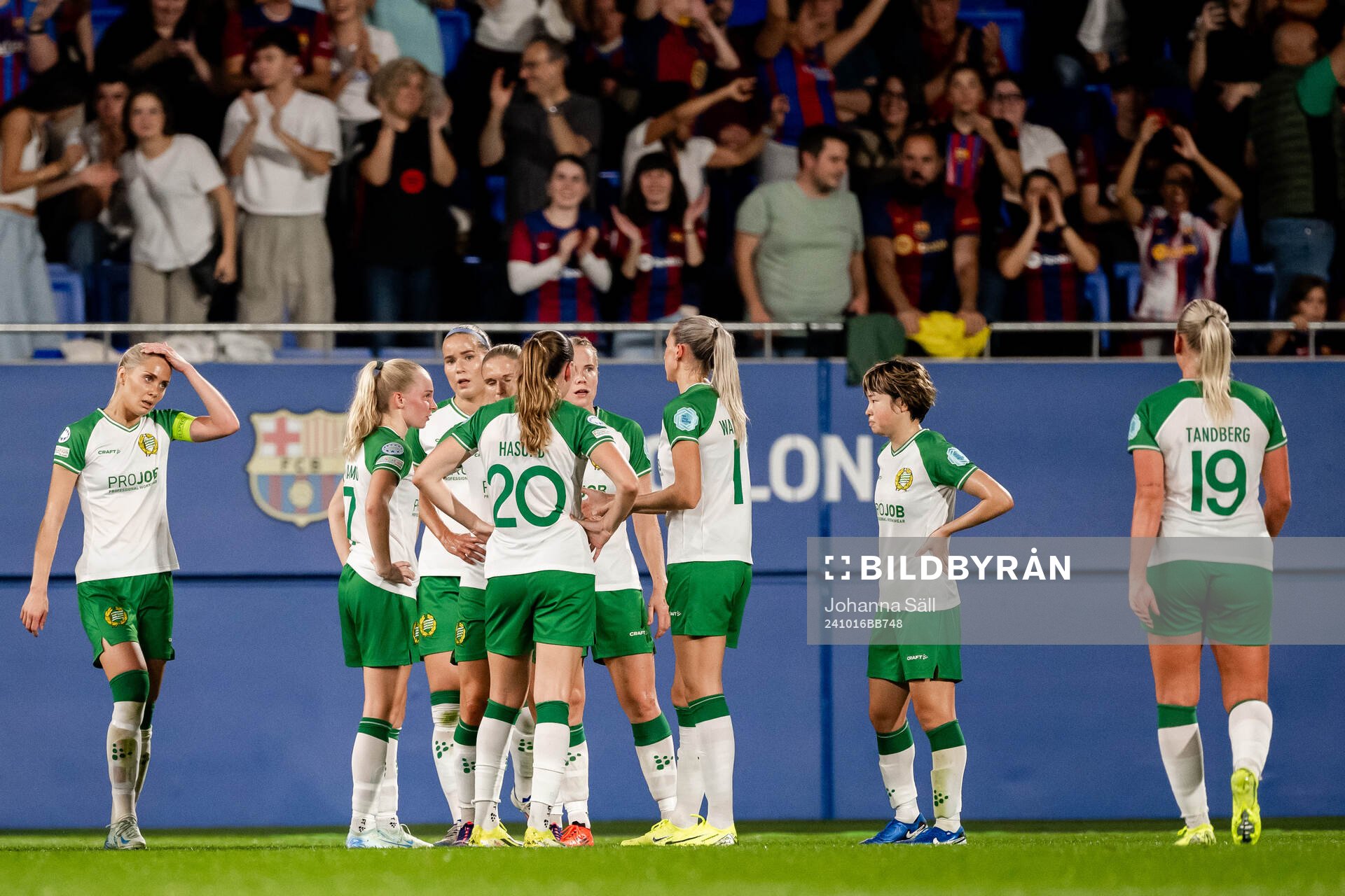 Players of Hammarby look dejected