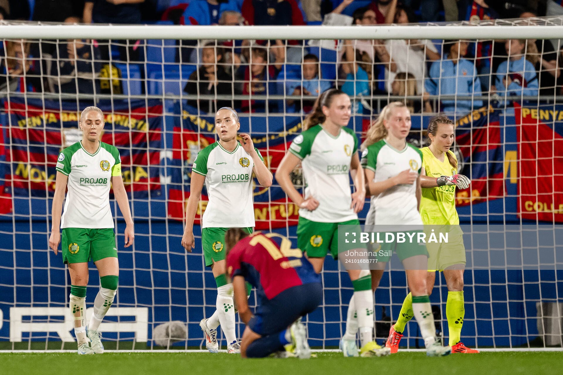 Players of Hammarby look dejected