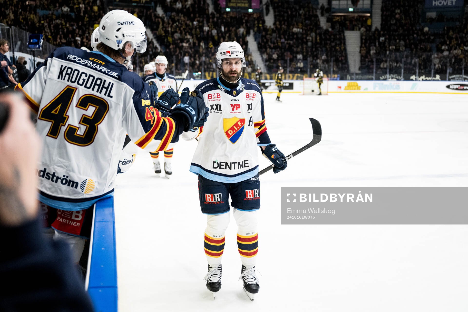 Djurgårdens Ludvig Rensfeldt jublar