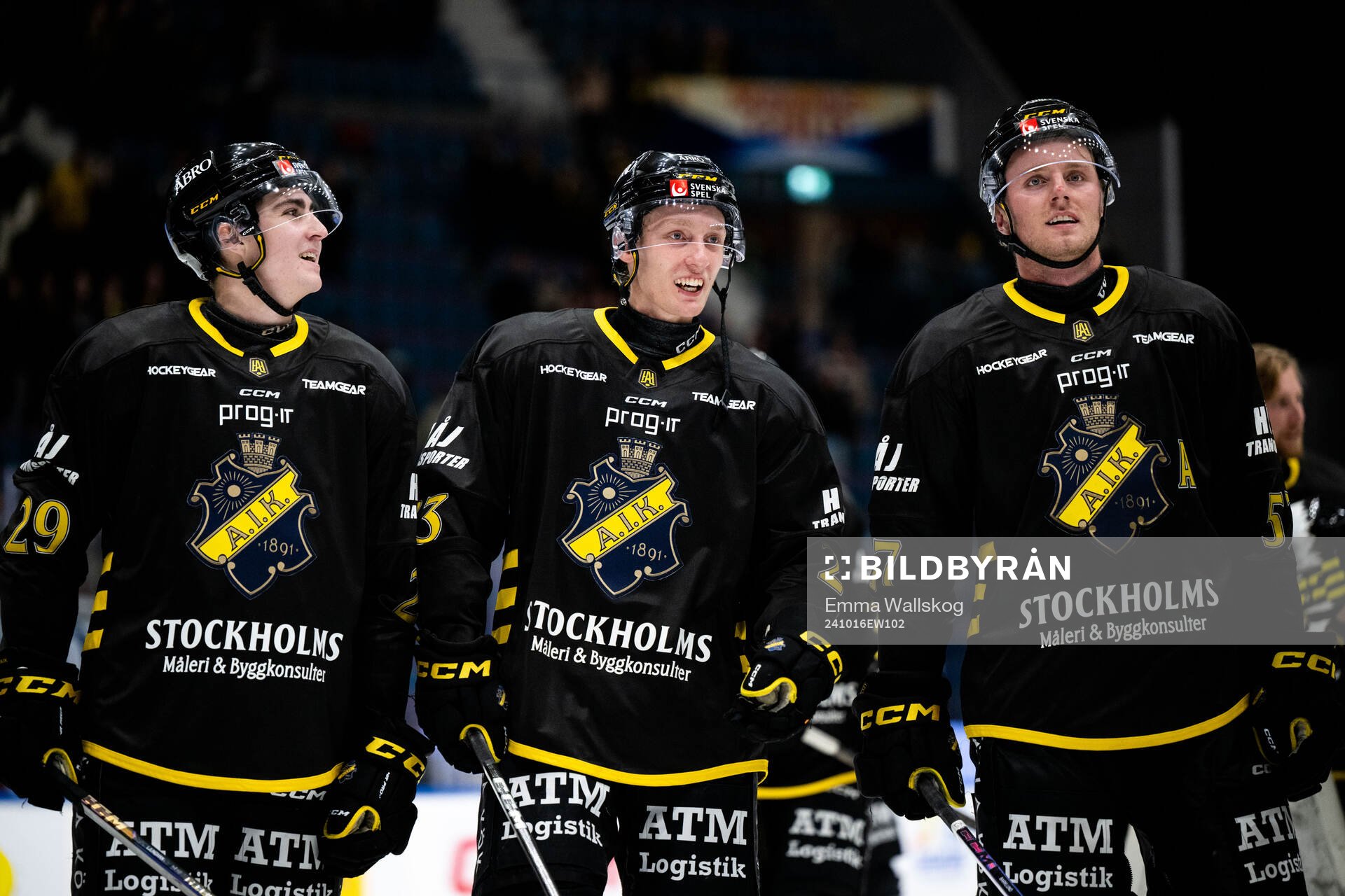 AIKs Daniel Ljungman, Oliver Tärnström och Alfred