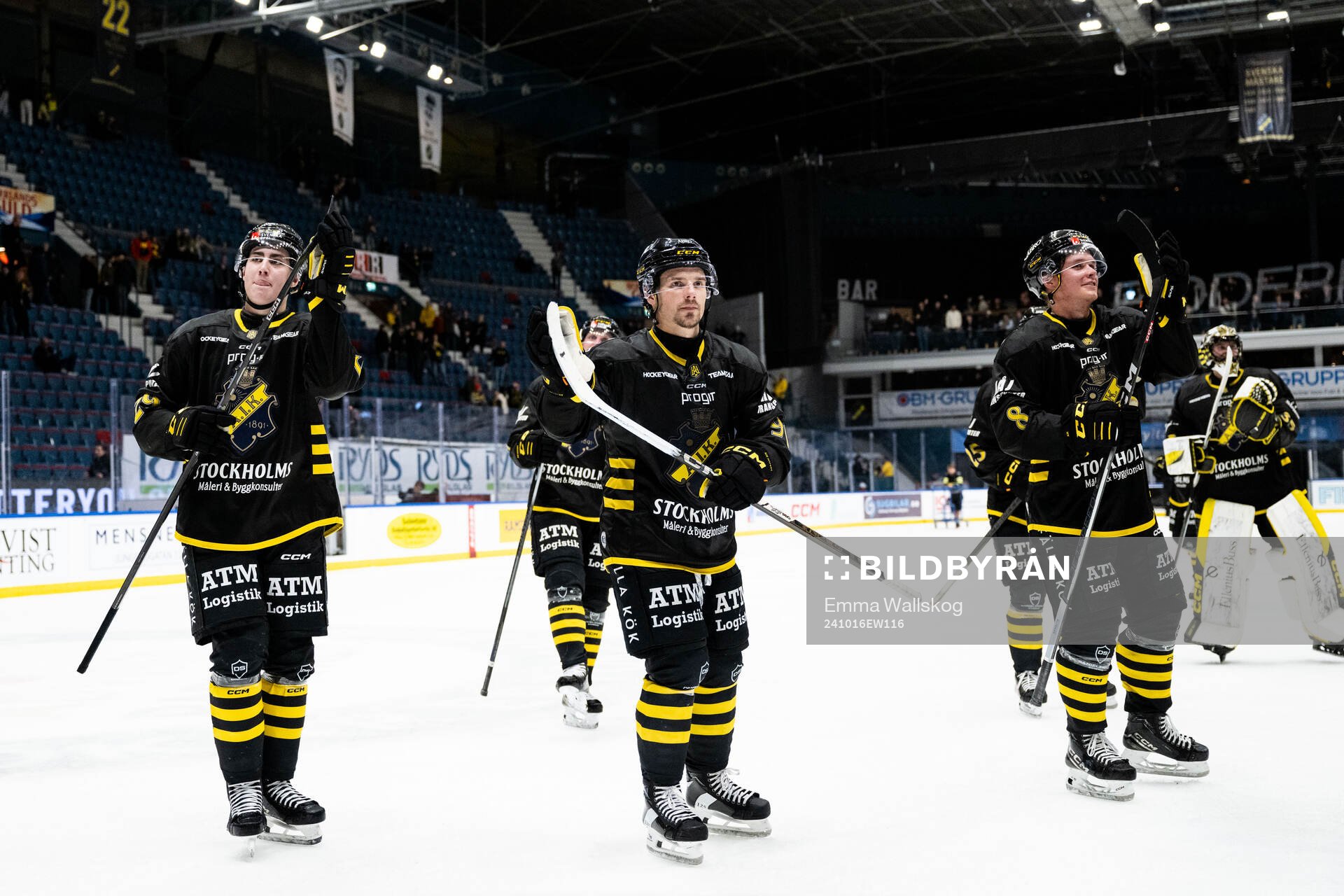 AIKs Daniel Ljungman, Gerry Fitzgerald och Tom Hedberg