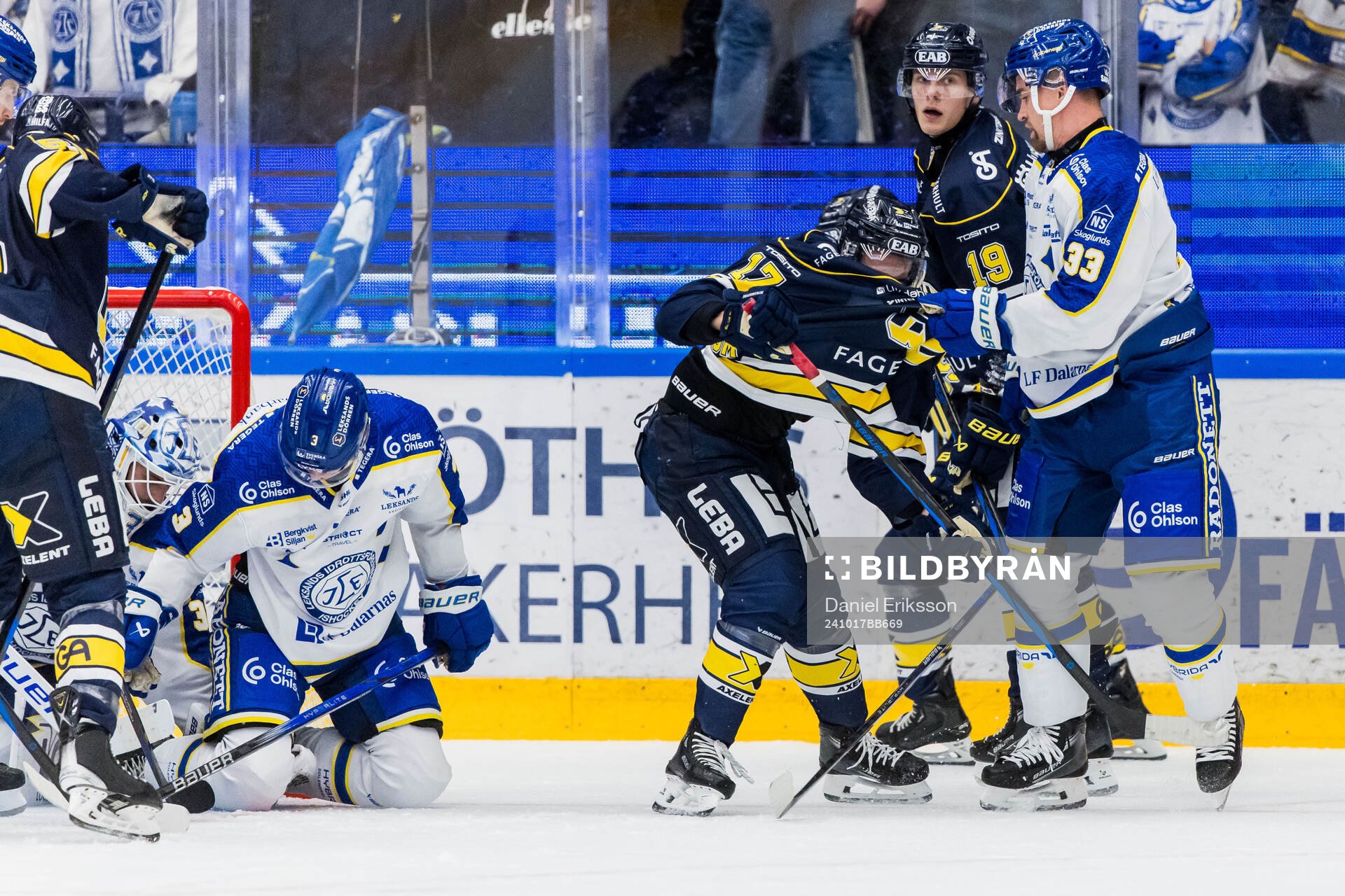 HV71s Tanner Kero och Leksands Eddie Larsson