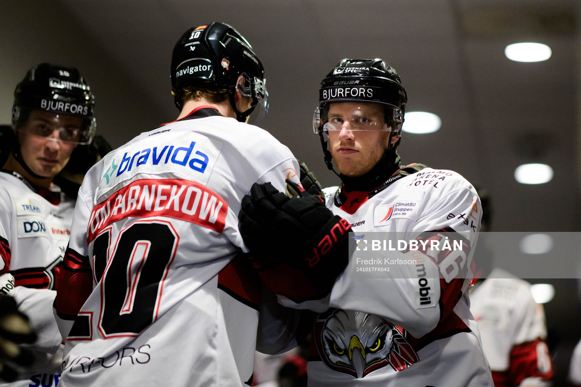Malmö Redhawks William von Barnekow och Matias Lassen
