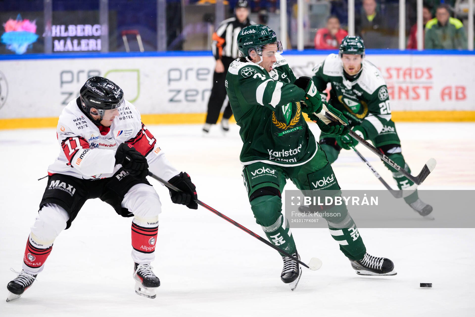 Malmö Redhawks Nikola Pasic och Färjestads Viktor Lodin