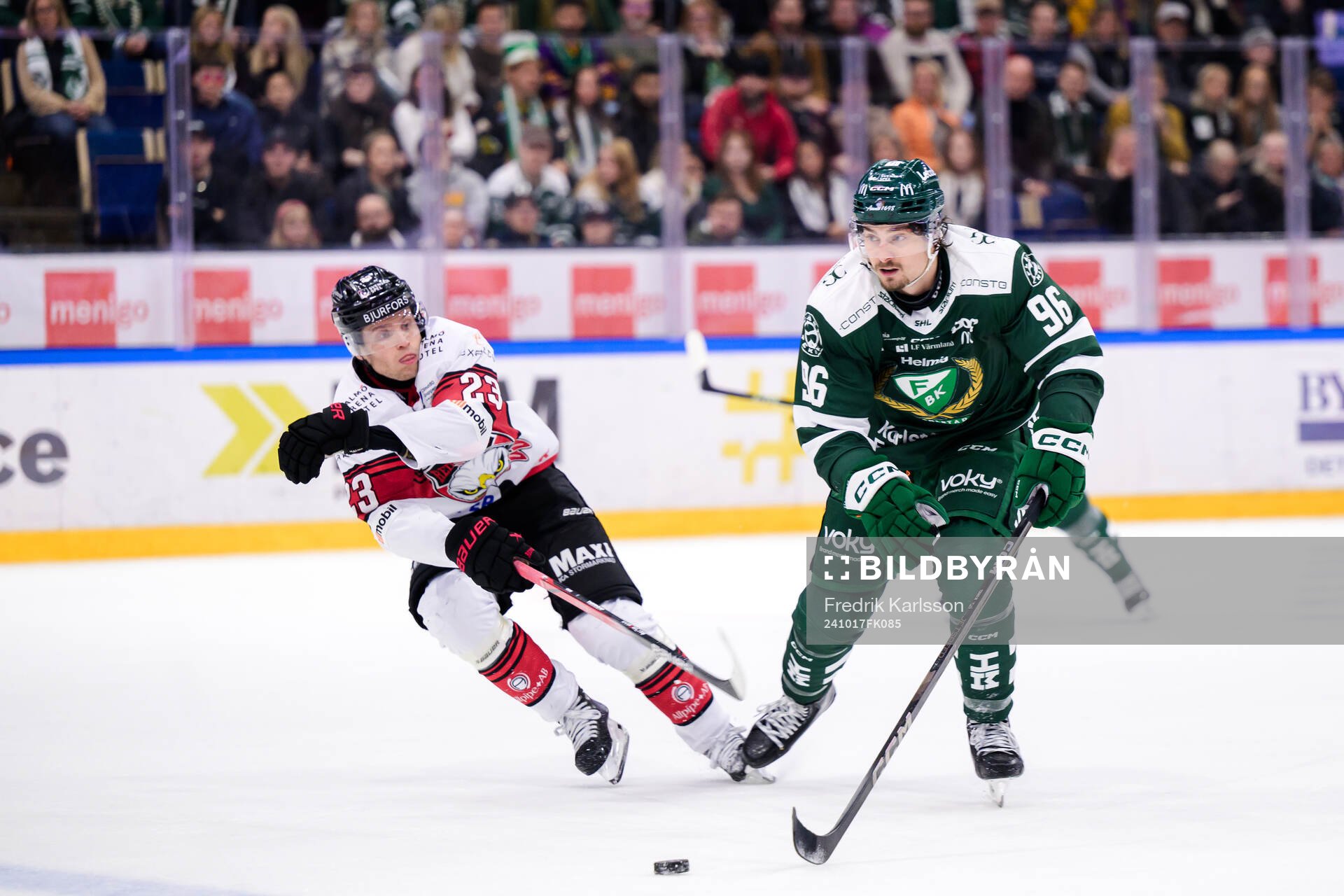 Malmö Redhawks Christoffer Forsberg och Färjestads David
