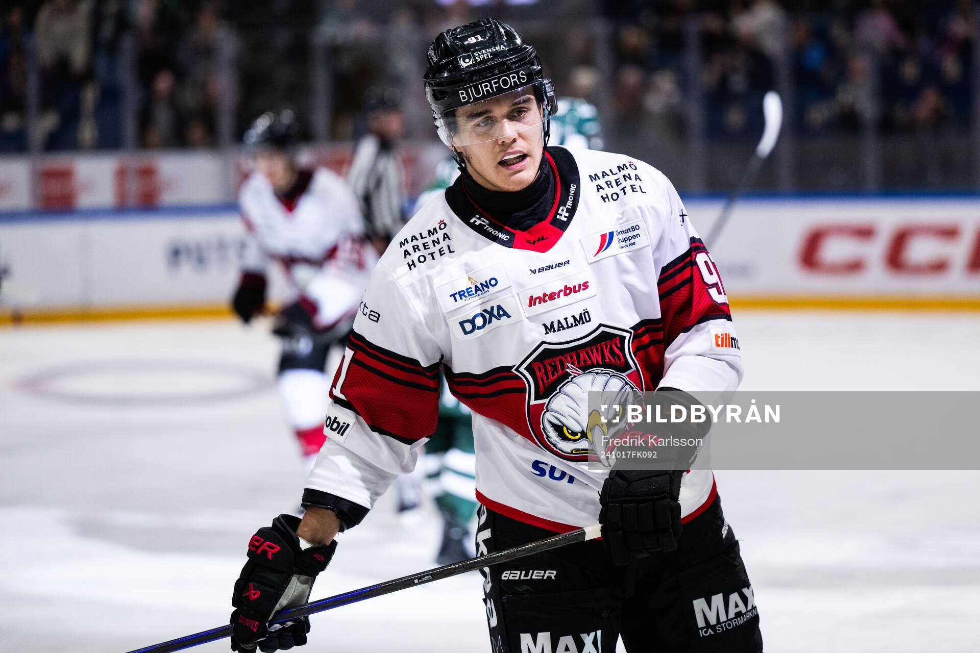 Malmö Redhawks Axel Sundberg deppar