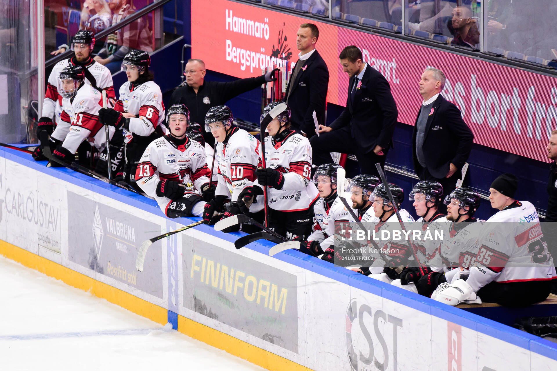 Malmö Redhawks spelare deppar